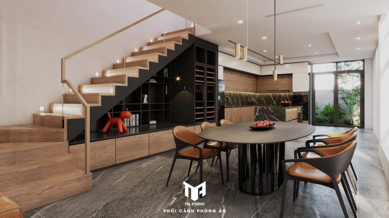 Living Room - Dining Room Modern Vray Free Download SketchUp Models ID 218000137 (Tran Tuan Anh)