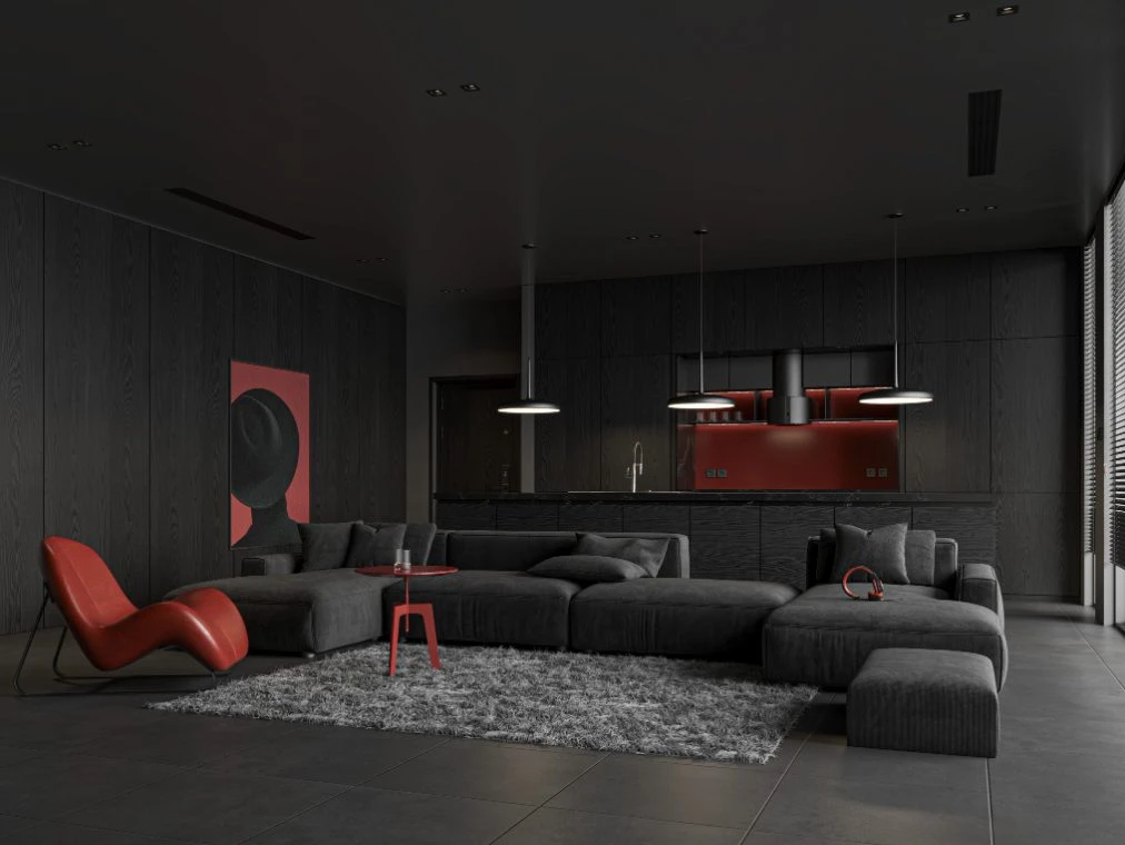 Living Room - Dining Room Modern Vray Free Download SketchUp Models ID 218000227 (Thanh Trung)