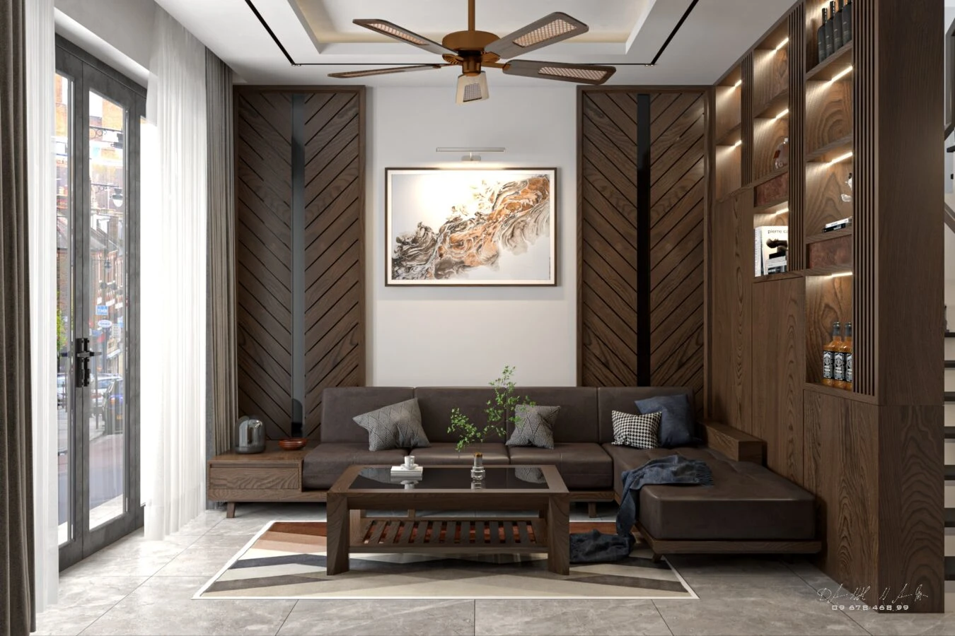 SketchUp Free Living Room - Dining Room Modern Vray SketchUp Model Download Free ID 218000119 (Danh Nam)