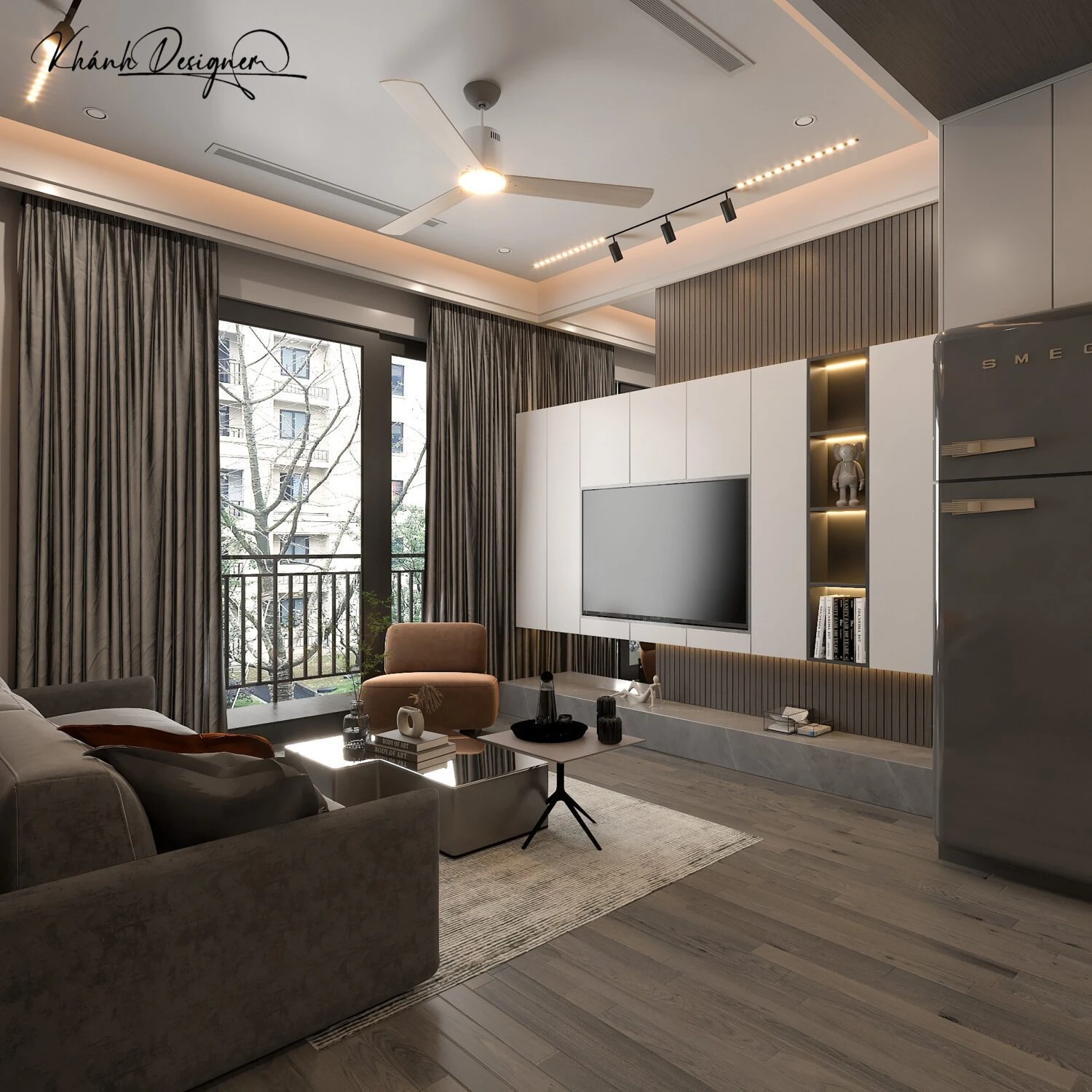 SketchUp Free Living Room - Dining Room Modern Vray SketchUp Model Free Download ID 218000161 (Quoc Khanh)