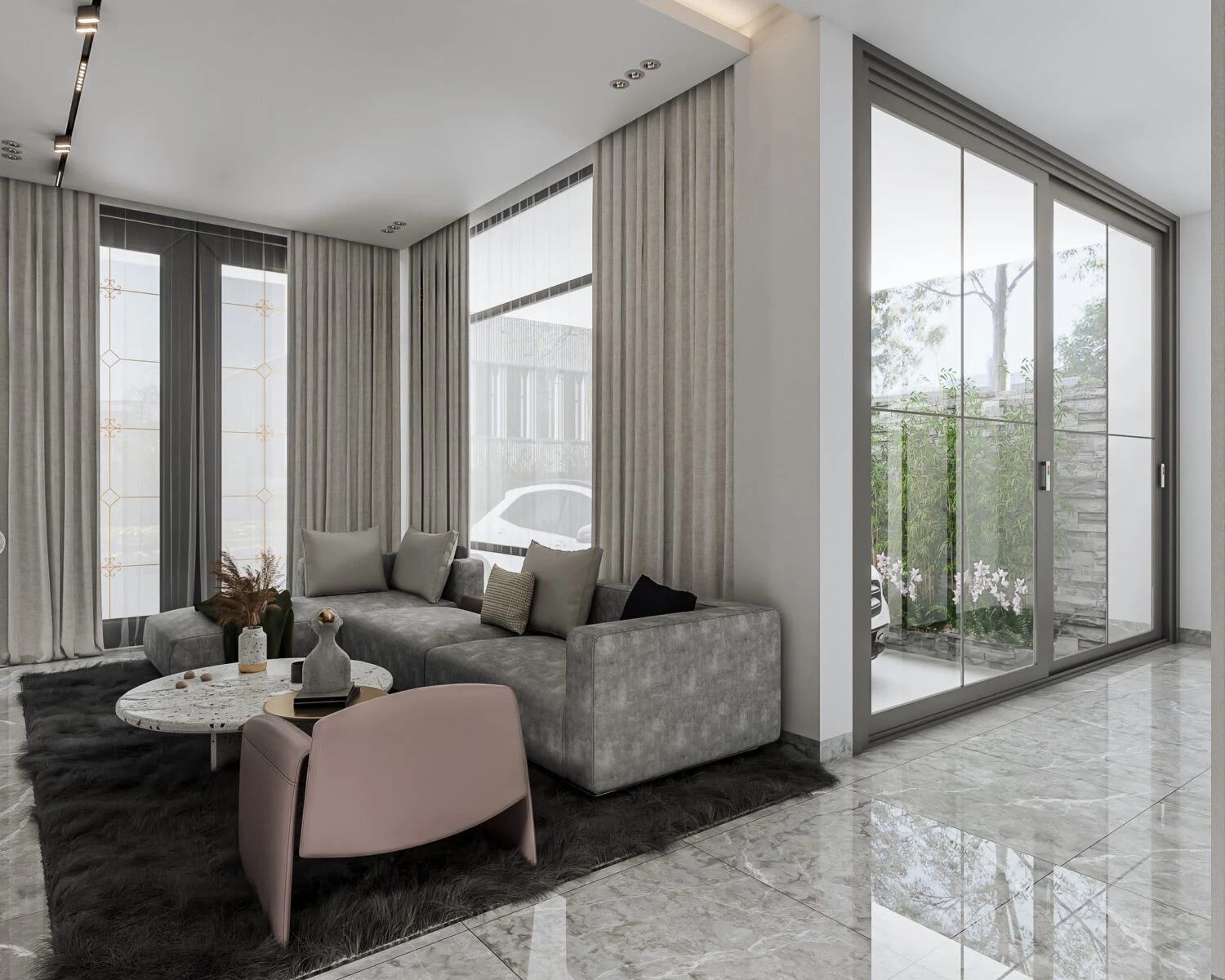 SketchUp Free Living Room - Dining Room Modern Vray SketchUp Model Free Download ID 218000173 (Kika)