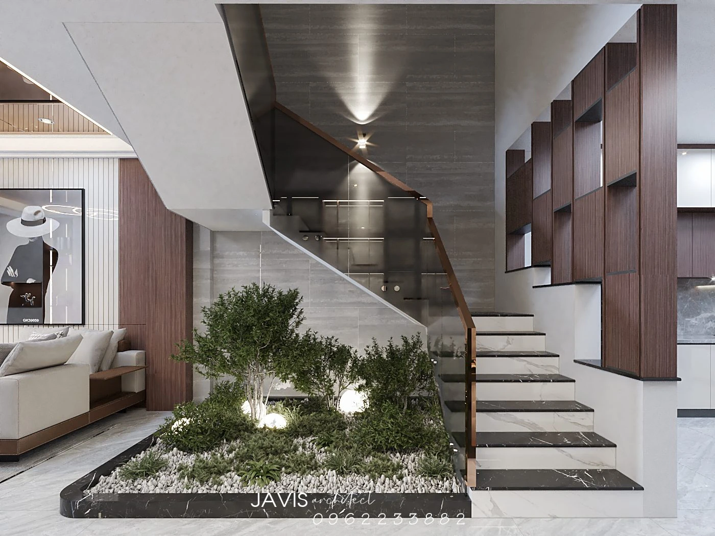 SketchUp Free Living Room - Dining Room SketchUp Model Download Enscape Modern Free ID 218000199 (Hoang Thang)