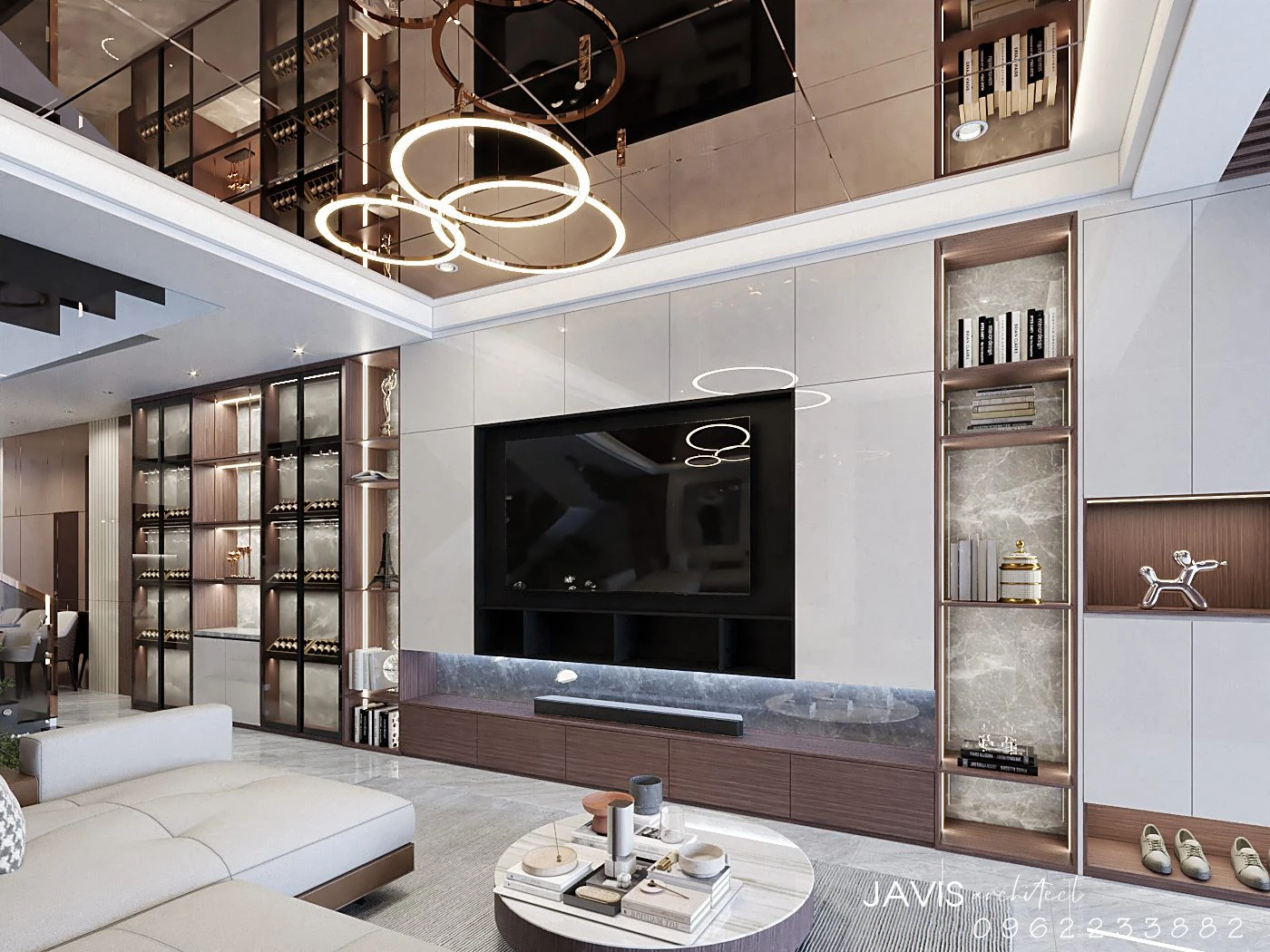 SketchUp Free Living Room - Dining Room SketchUp Model Download Enscape Modern Free ID 218000199 (Hoang Thang)