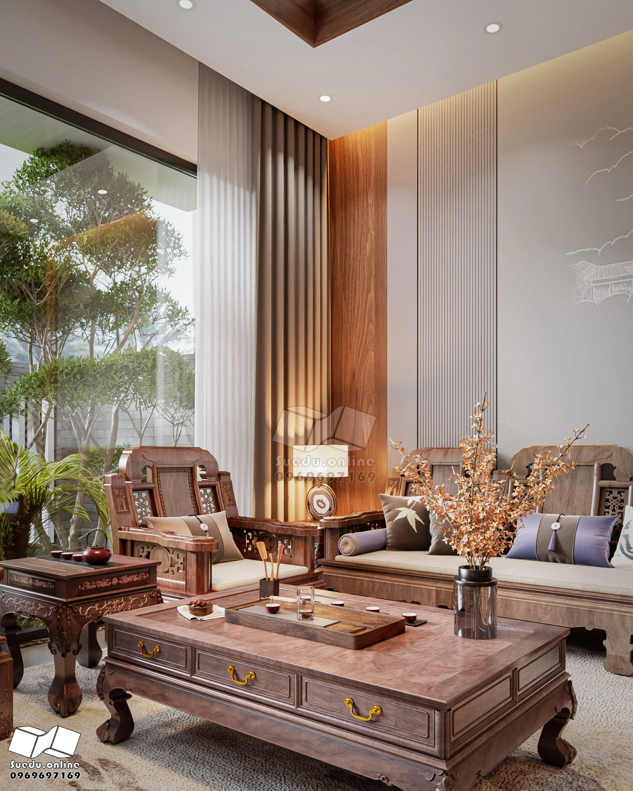 Living Room - Dining Room SketchUp Model Download Vantage Modern Free ID 218000229 (Phan Thuc)