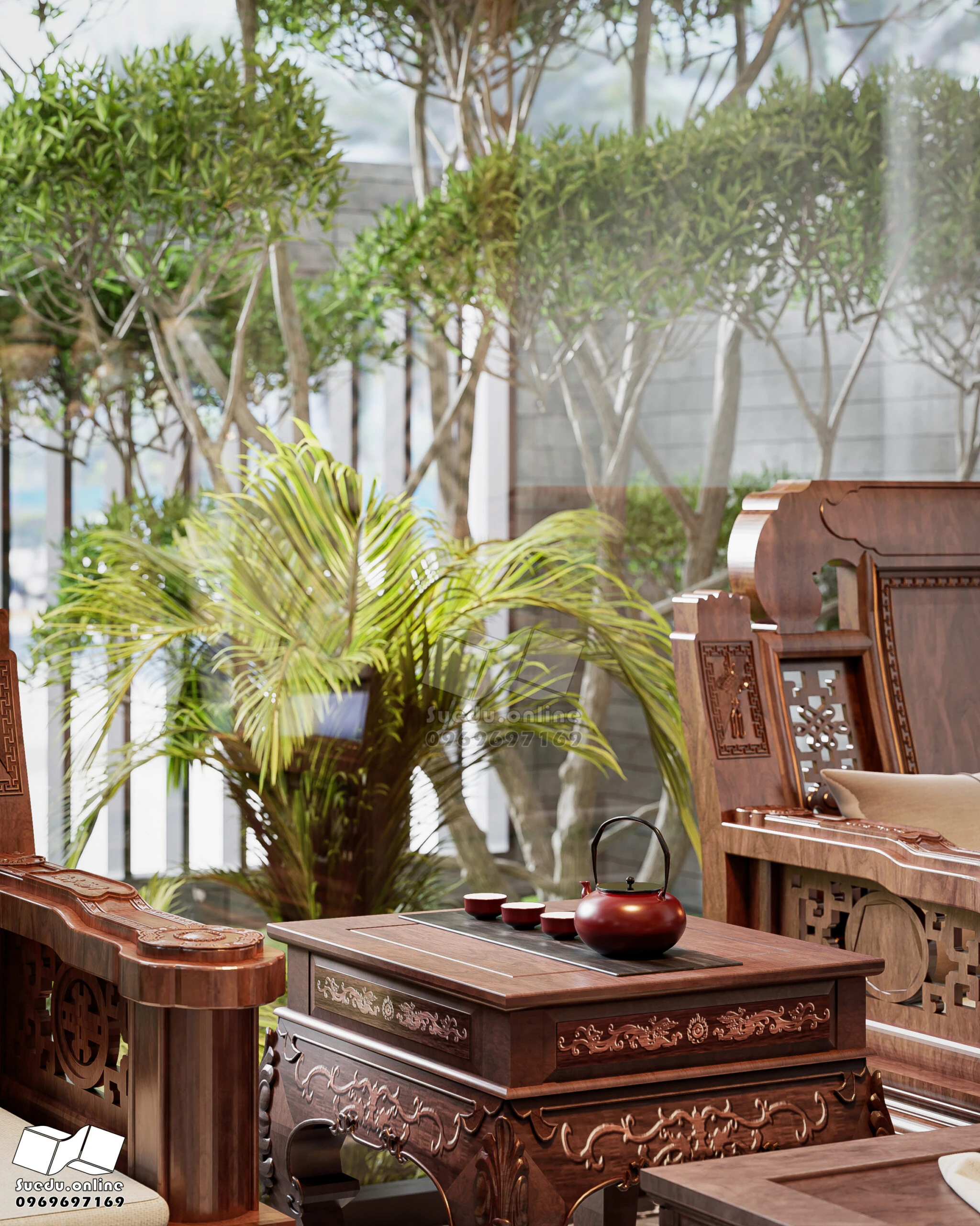 Living Room - Dining Room SketchUp Model Download Vantage Modern Free ID 218000229 (Phan Thuc)