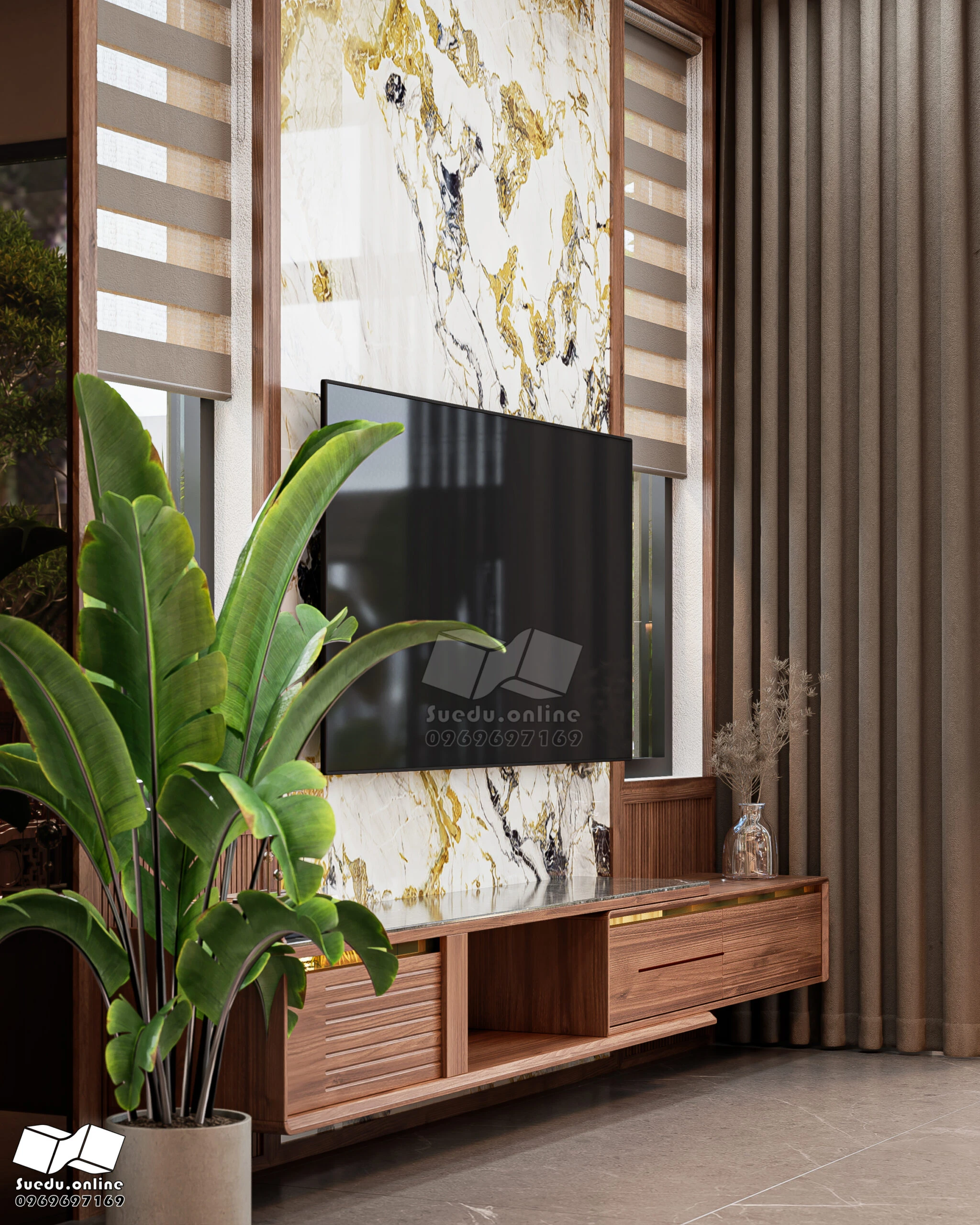 Living Room - Dining Room SketchUp Model Download Vantage Modern Free ID 218000229 (Phan Thuc)