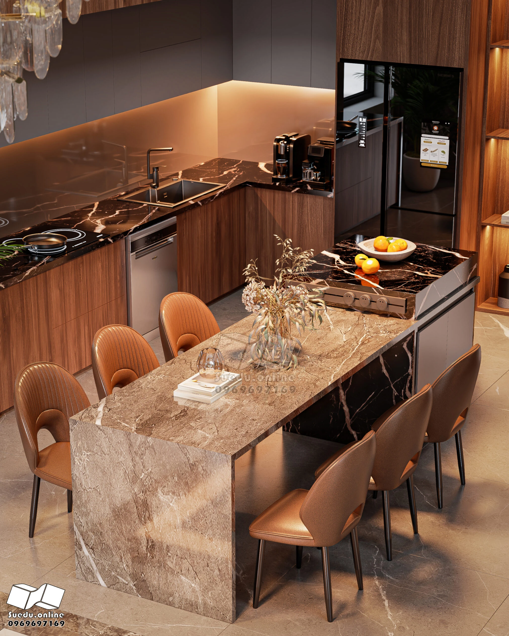 Living Room - Dining Room SketchUp Model Download Vantage Modern Free ID 218000229 (Phan Thuc)