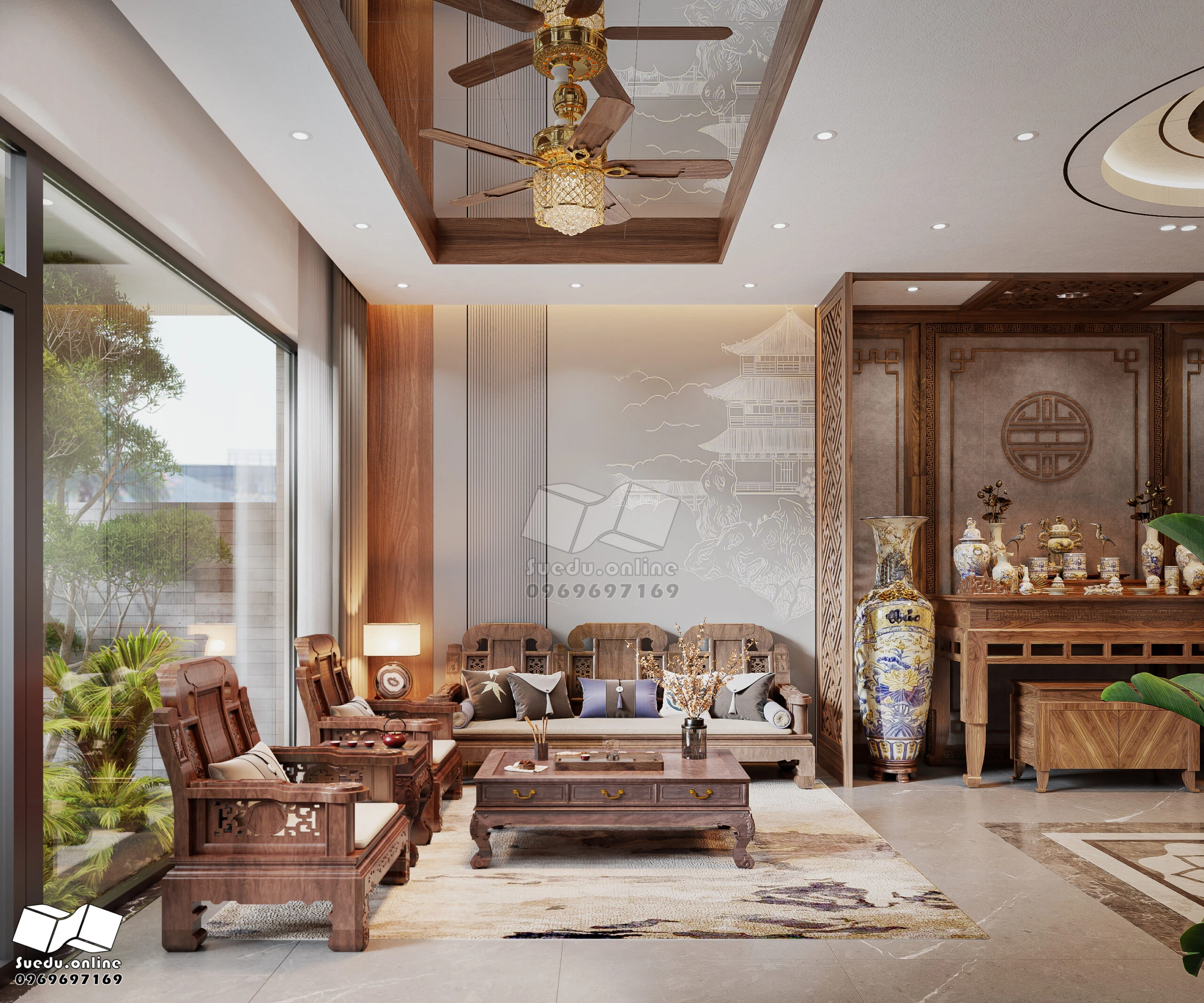 Living Room - Dining Room SketchUp Model Download Vantage Modern Free ID 218000229 (Phan Thuc)