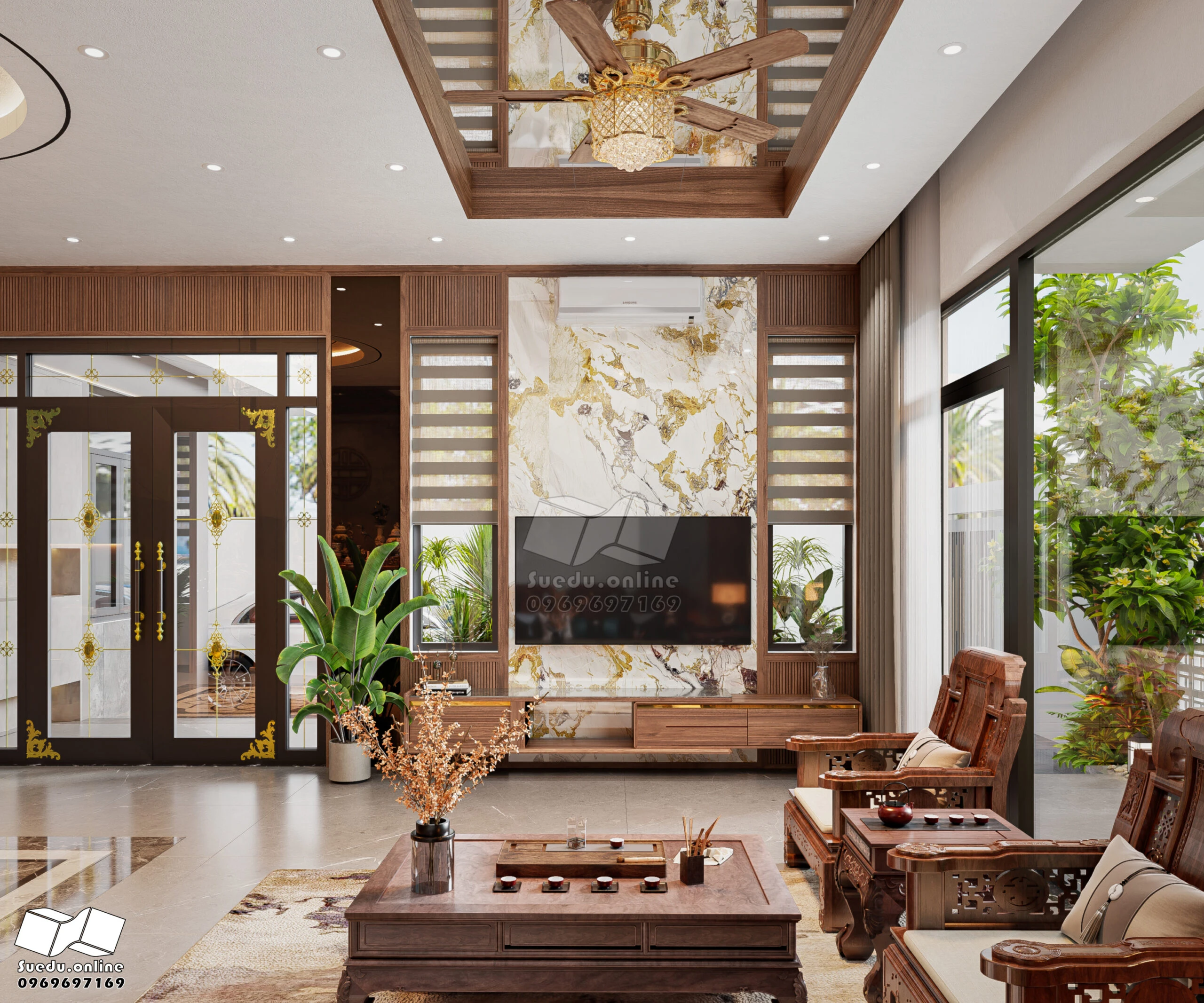 Living Room - Dining Room SketchUp Model Download Vantage Modern Free ID 218000229 (Phan Thuc)