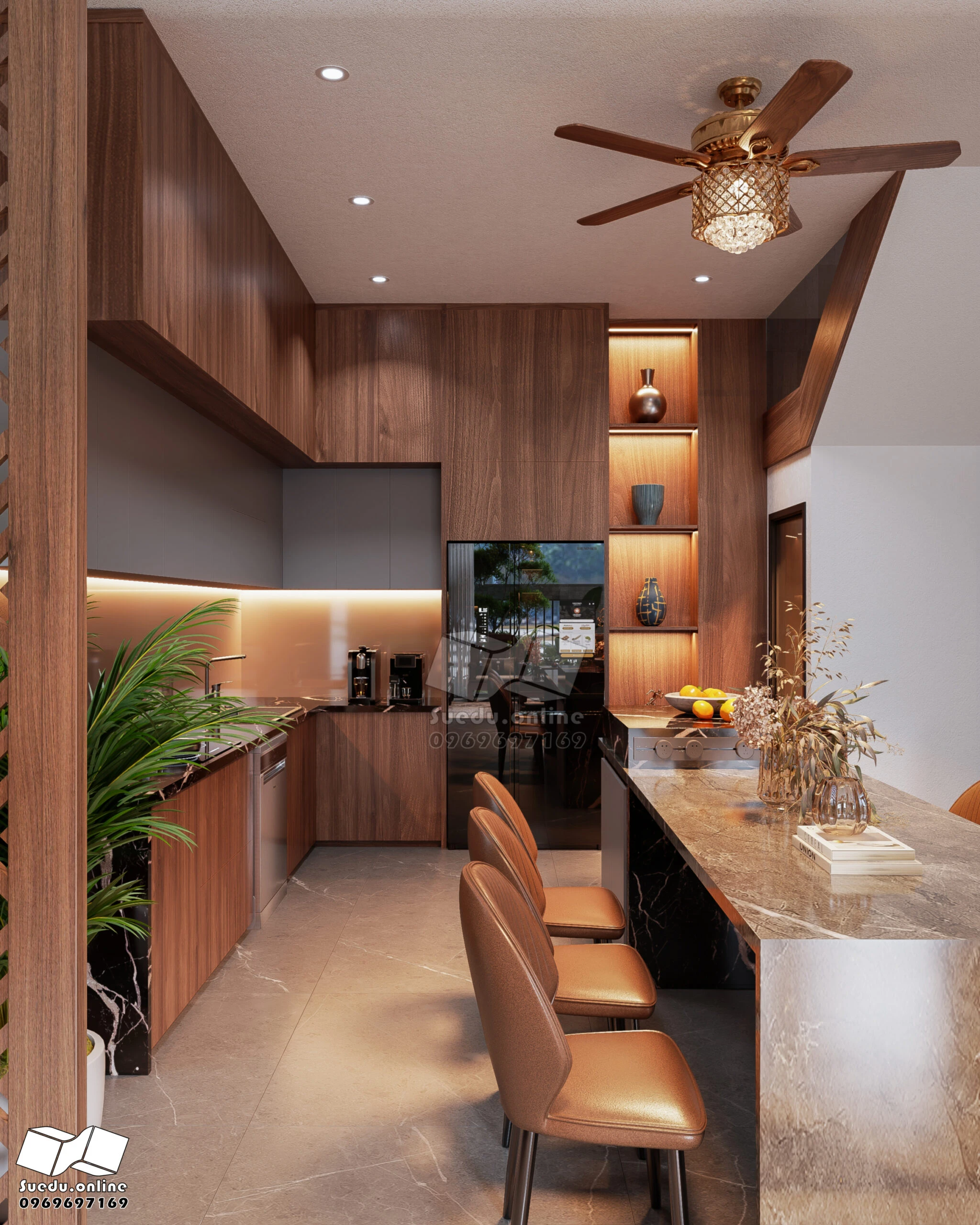 Living Room - Dining Room SketchUp Model Download Vantage Modern Free ID 218000229 (Phan Thuc)