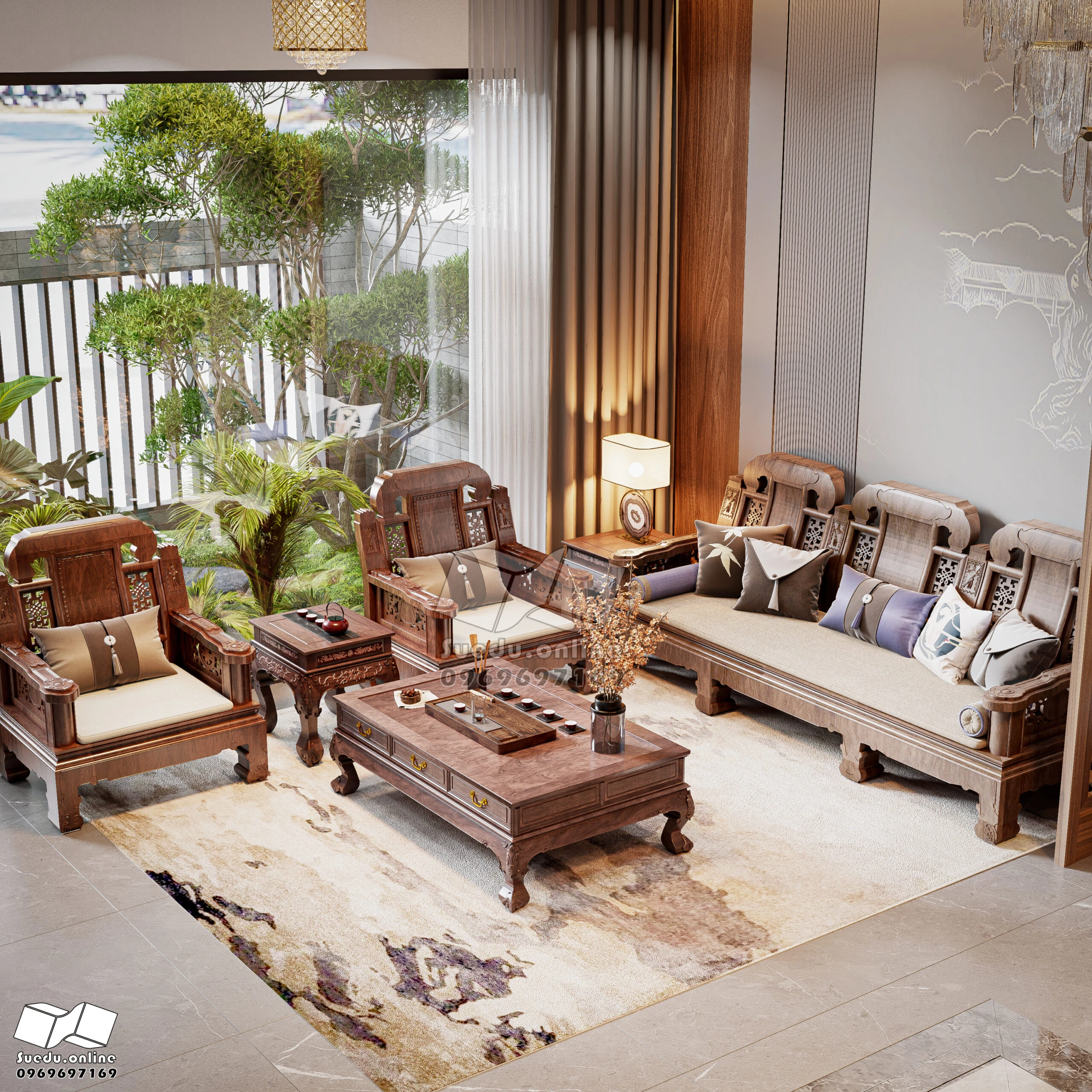 Living Room - Dining Room SketchUp Model Download Vantage Modern Free ID 218000229 (Phan Thuc)