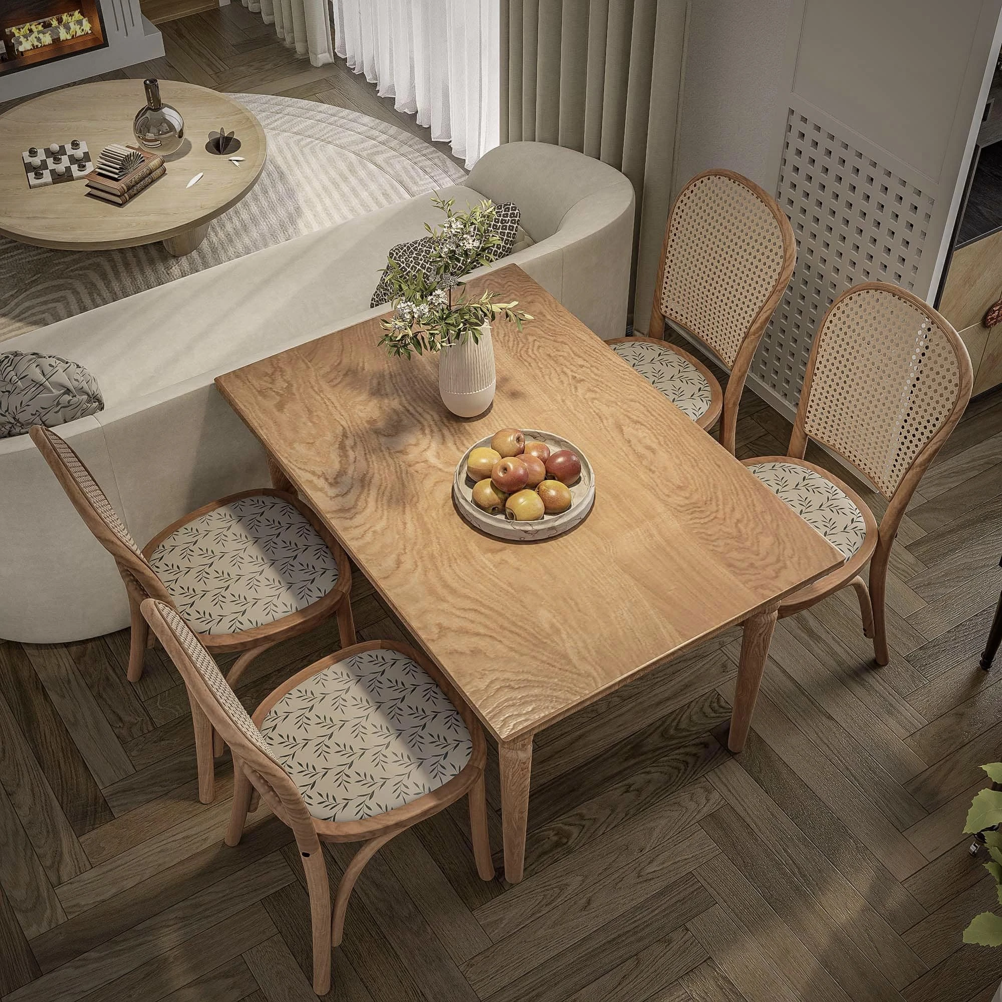 SketchUp Free Living Room - Dining Room SketchUp Model Free D5 Modern Download ID 218000211 (Le Ngoc Son)