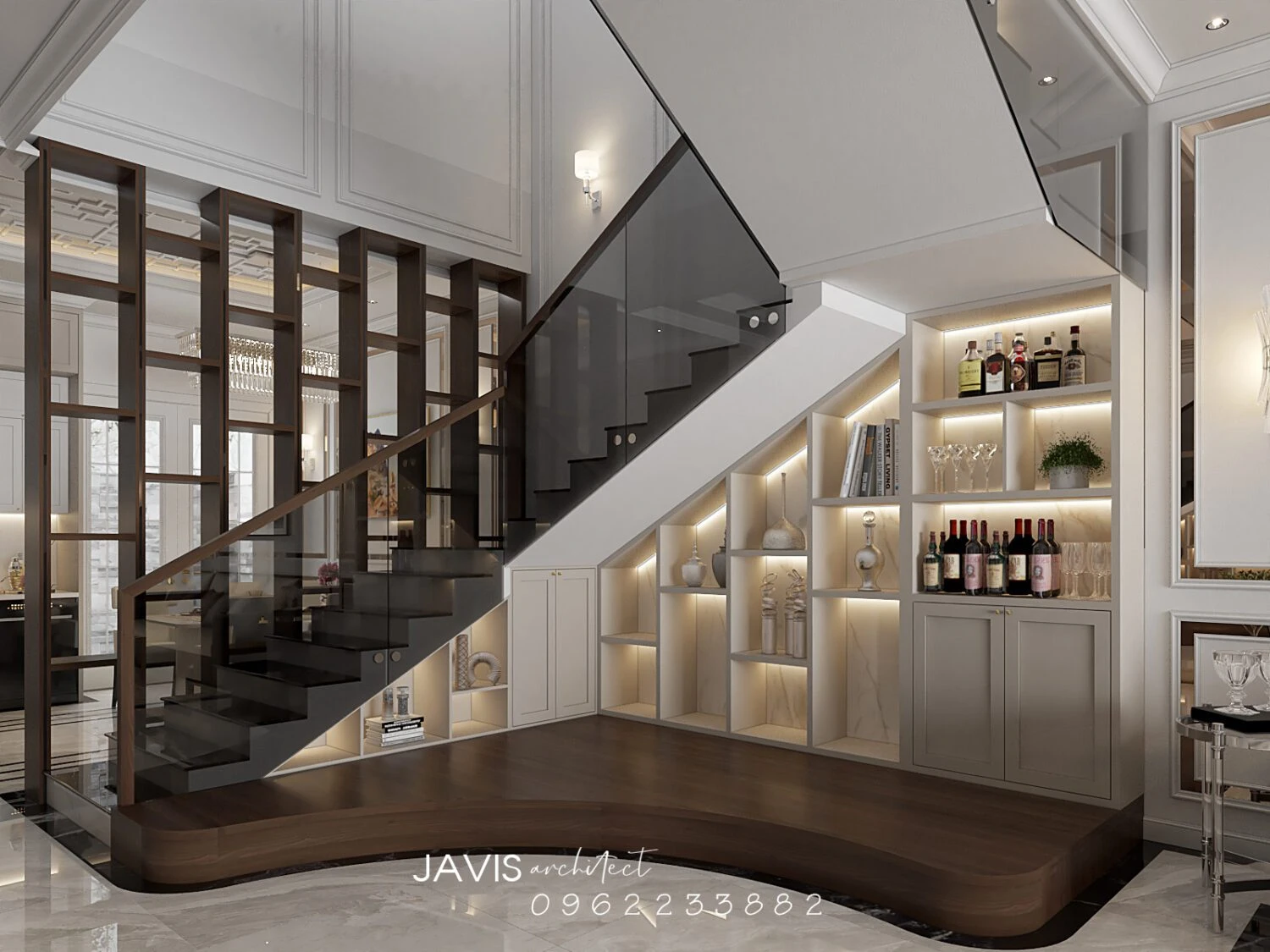 Living Room - Dining Room SketchUp Model Free Download Enscape Modern ID 218000193 (Hoang Thang)