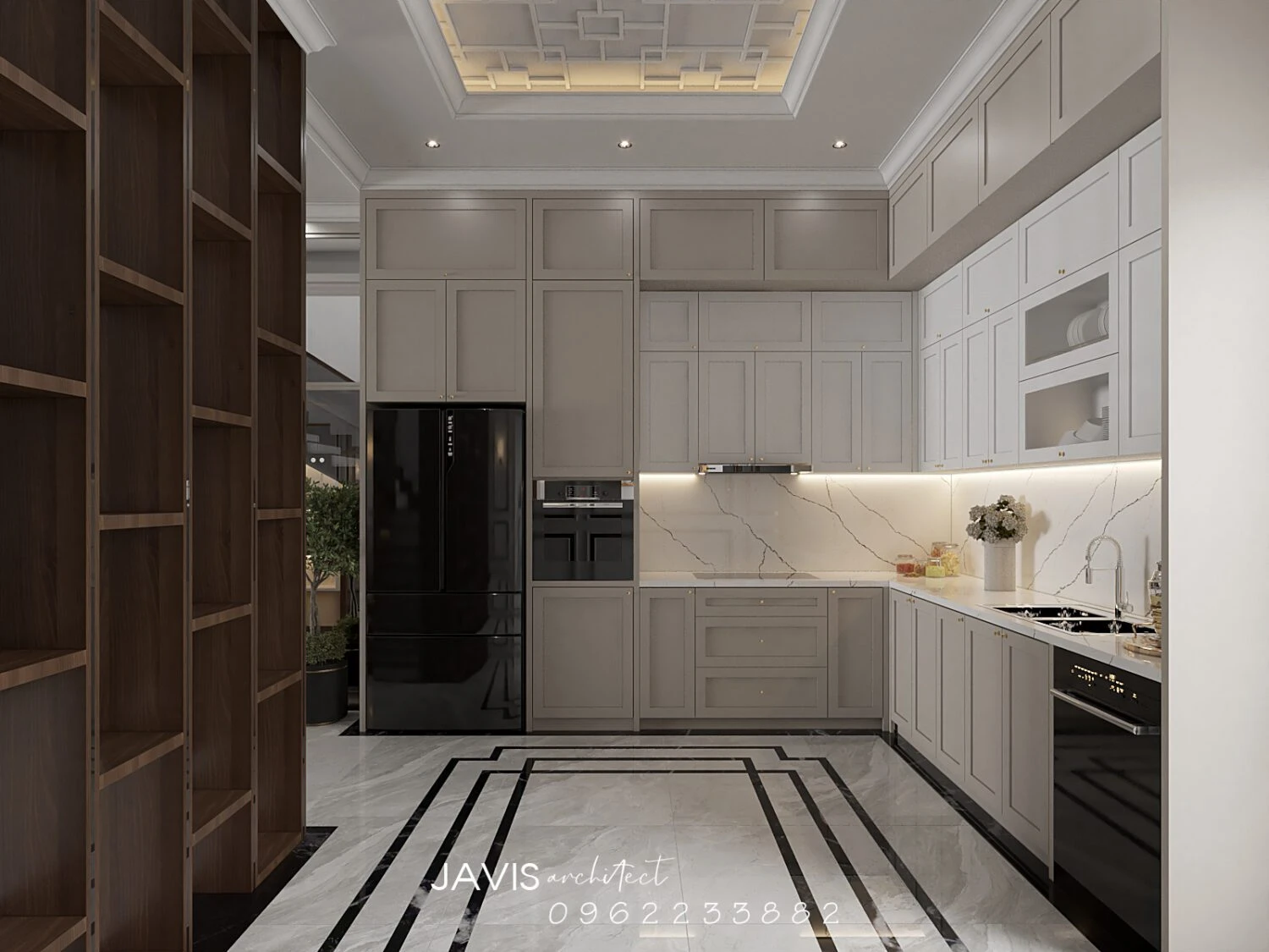 Living Room - Dining Room SketchUp Model Free Download Enscape Modern ID 218000193 (Hoang Thang)