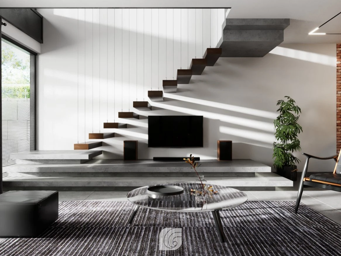 SketchUp Free Living Room - Dining Room SketchUp Model Free Vray Modern Download ID 218000121 (Thuy Lee)