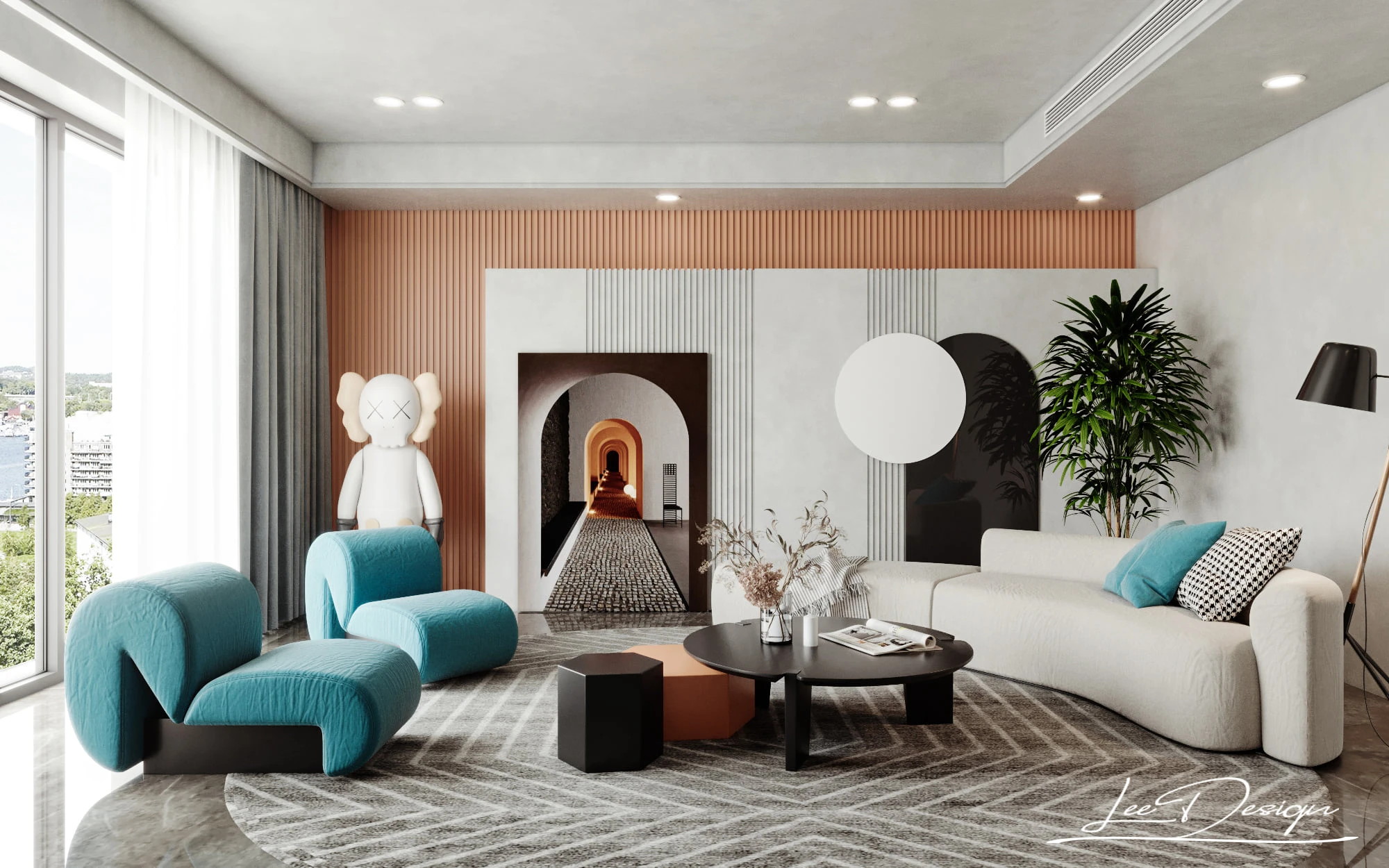 SketchUp Free Living Room Enscape Model Free Download Enscape Modern ID 100000218 (Chung Lee)