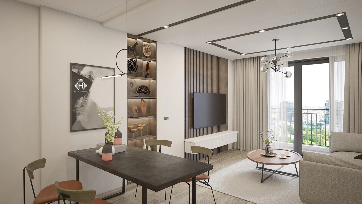 Living Room Enscape Model Free Download Modern ID 100000248 (Quoc Anh)