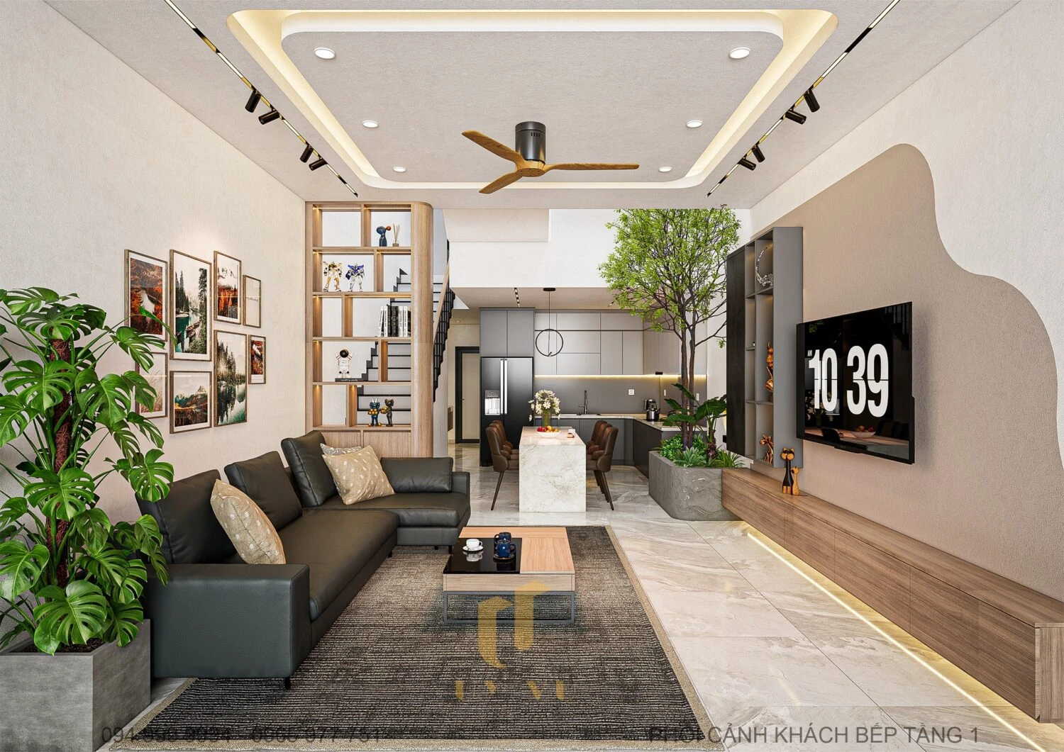 SketchUp Free Living Room Free Download SketchUp Models Enscape Modern ID 100000417 (Pham Minh Quang)