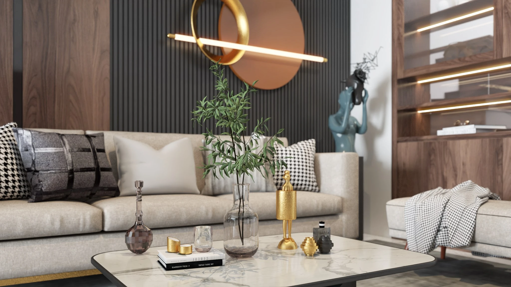 Living Room Free Sketchup Scene Modern Download ID 100000260 (An Doan)