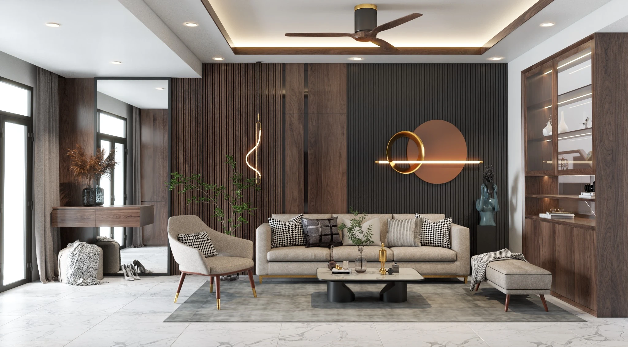 Living Room Free Sketchup Scene Modern Download ID 100000260 (An Doan)