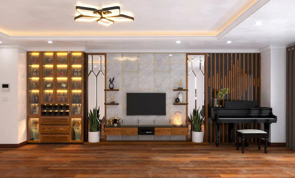 SketchUp Free Living Room Free Sketchup Scene Vray Modern Download ID 100000200 (Dai Ca)