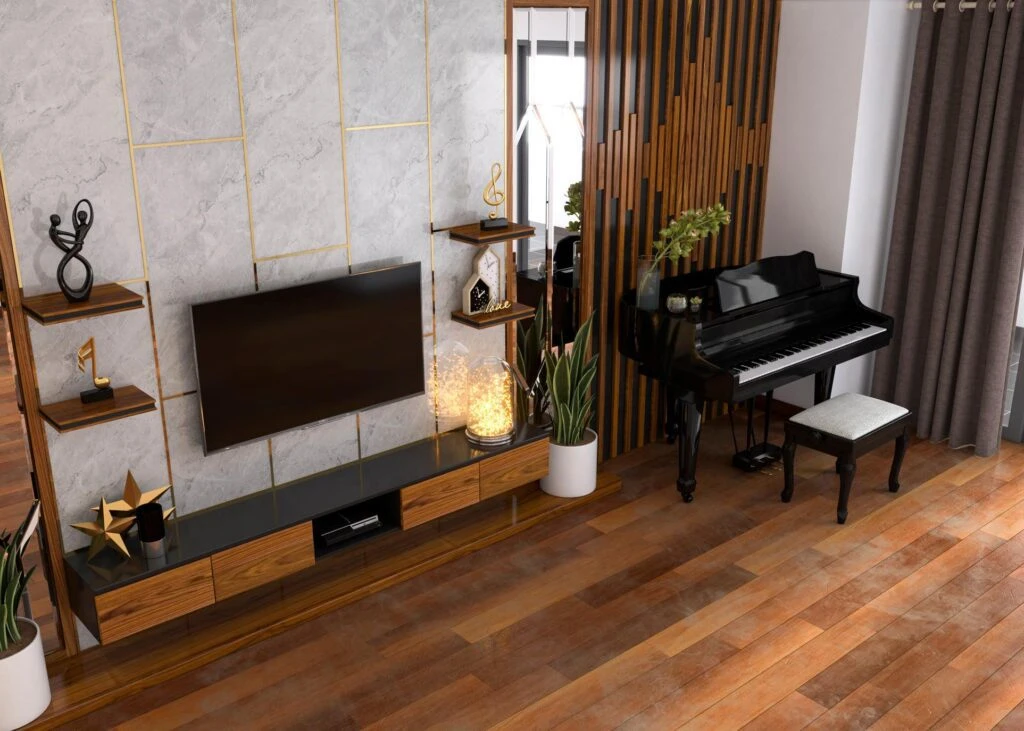 SketchUp Free Living Room Free Sketchup Scene Vray Modern Download ID 100000200 (Dai Ca)