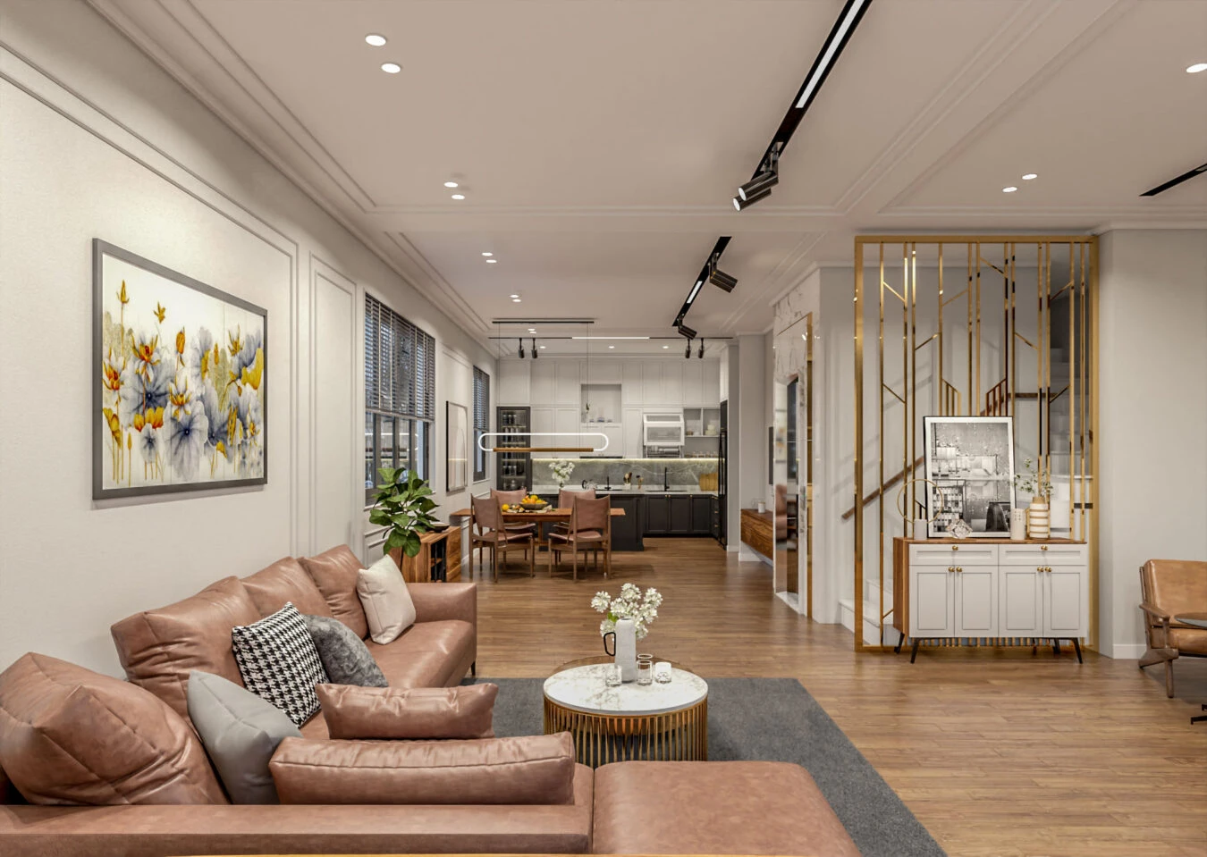 SketchUp Free Living Room Free Sketchup Scene Vray Modern Download ID 100000290 (Phuc Tien)