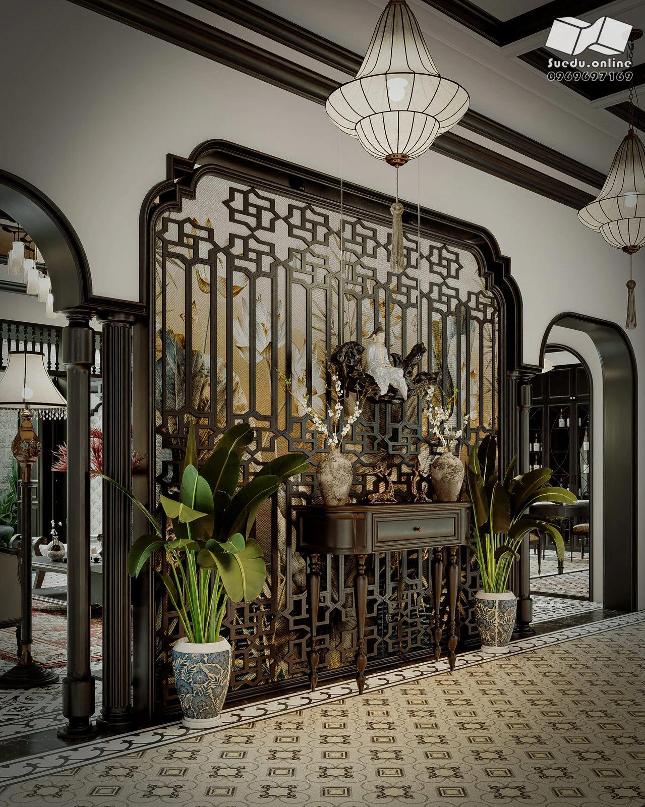 SketchUp Free Living Room Indochine Vantage Free Download SketchUp Models ID 100000427 (Phan Thuc)