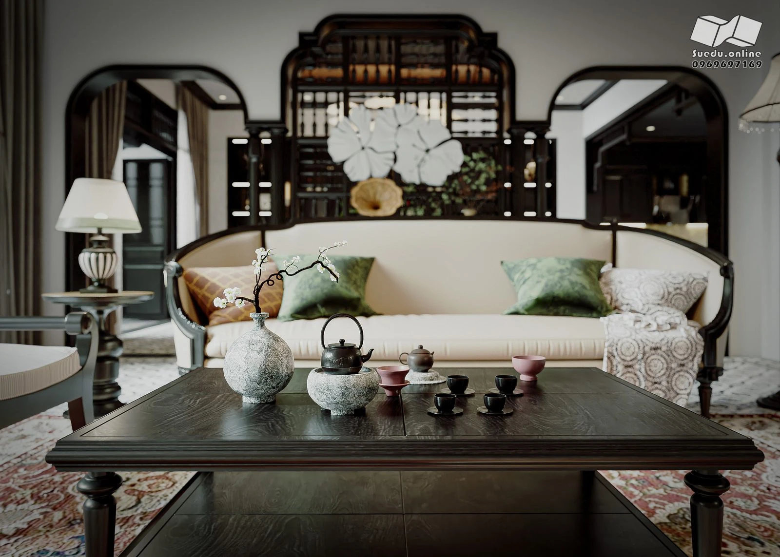 SketchUp Free Living Room Indochine Vantage Free Download SketchUp Models ID 100000427 (Phan Thuc)