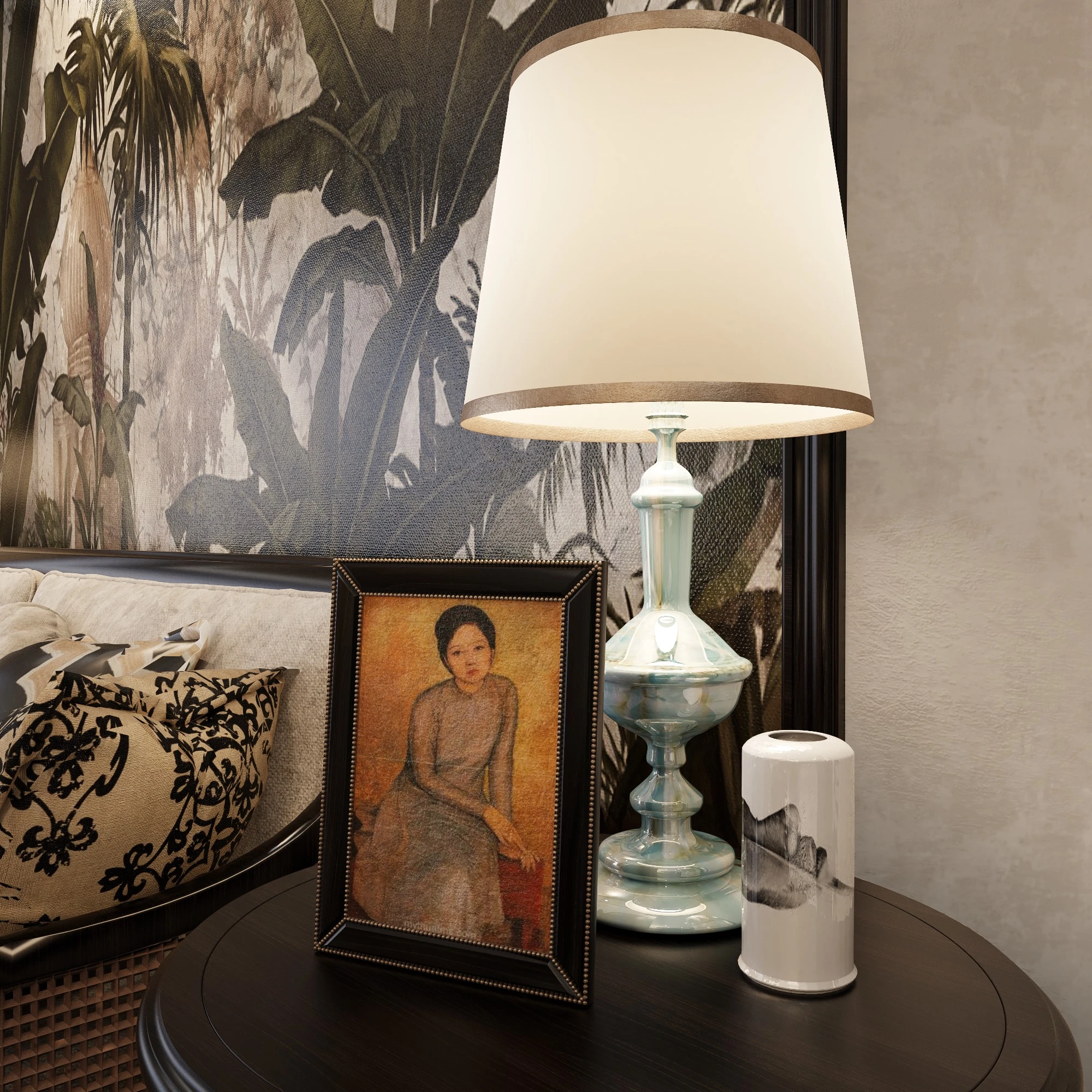 SketchUp Free Living Room Indochine Vray Sketchup Model Download Free ID 100000312 (Nguyen Truong)