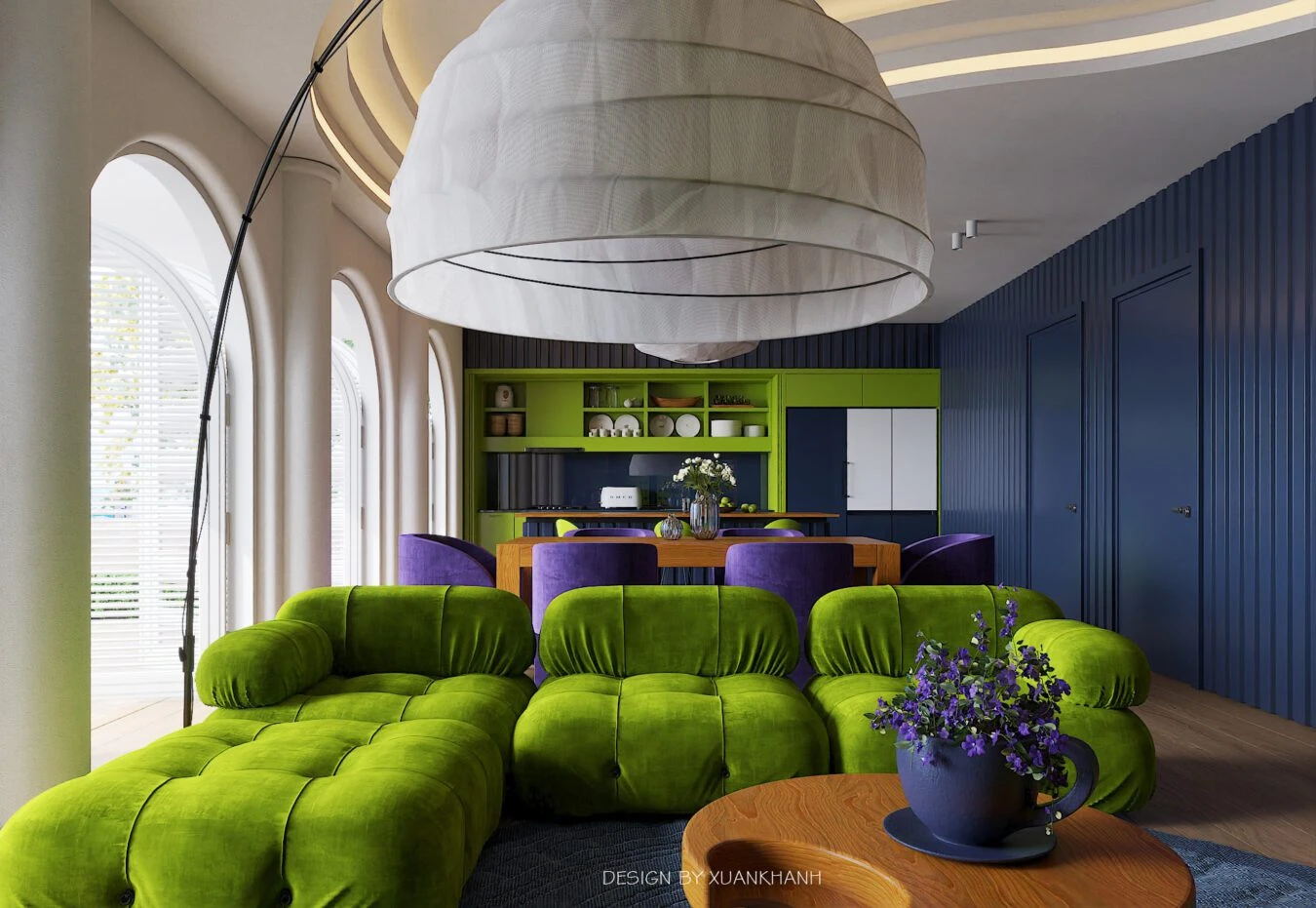 Living Room Modern 3D Model Free Download SketchUp ID 100000355 (Xuan Khanh)