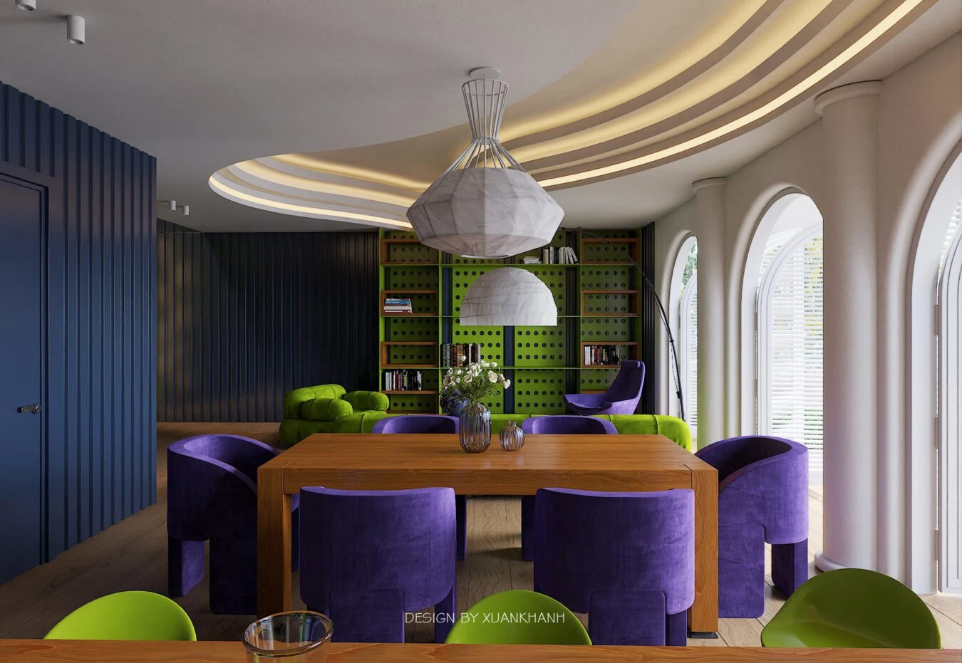 Living Room Modern 3D Model Free Download SketchUp ID 100000355 (Xuan Khanh)