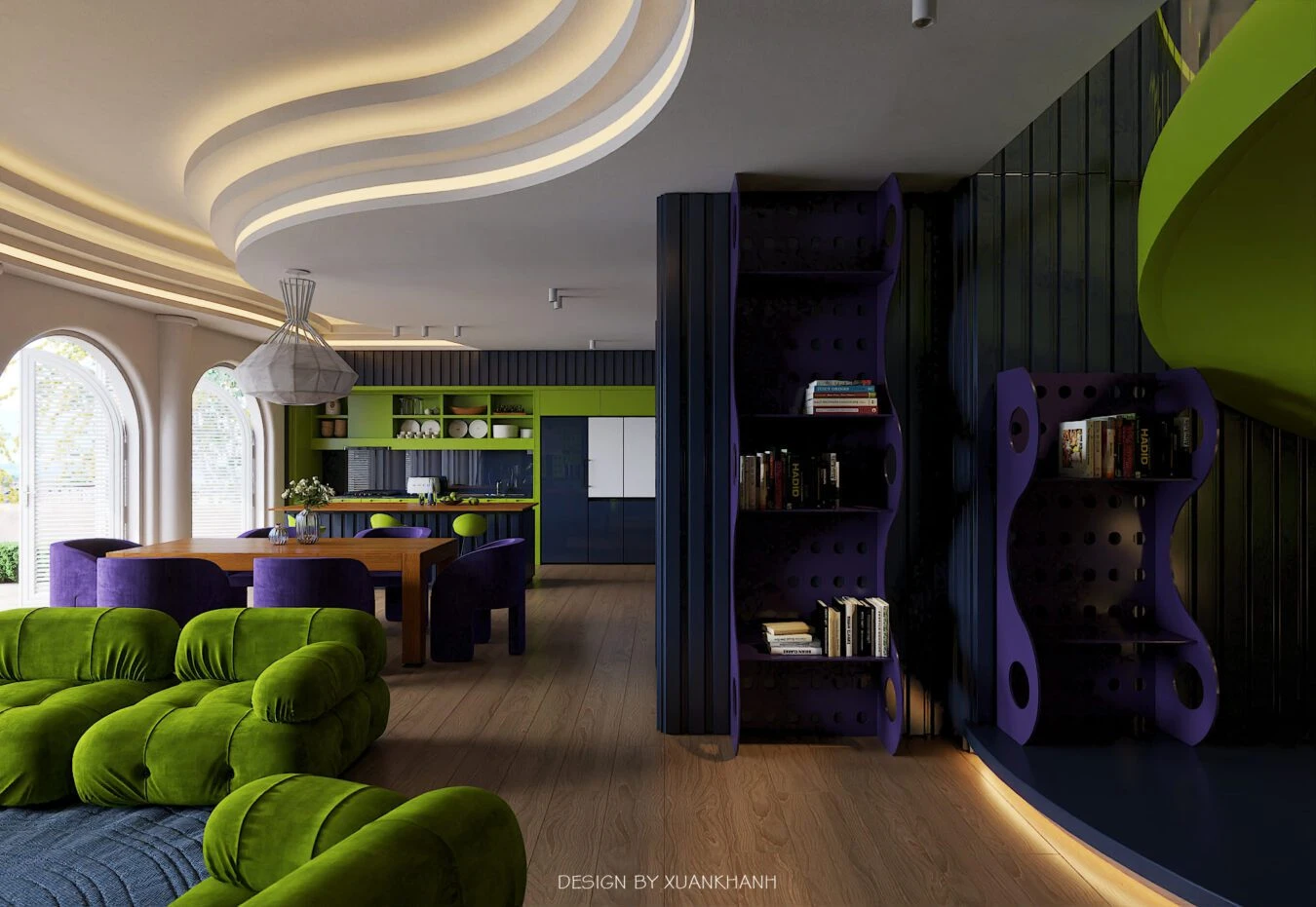 Living Room Modern 3D Model Free Download SketchUp ID 100000355 (Xuan Khanh)