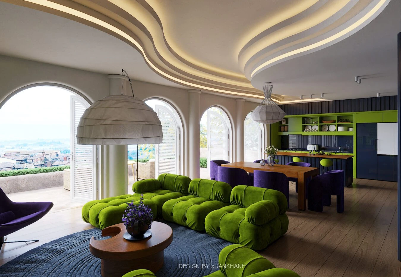 Living Room Modern 3D Model Free Download SketchUp ID 100000355 (Xuan Khanh)