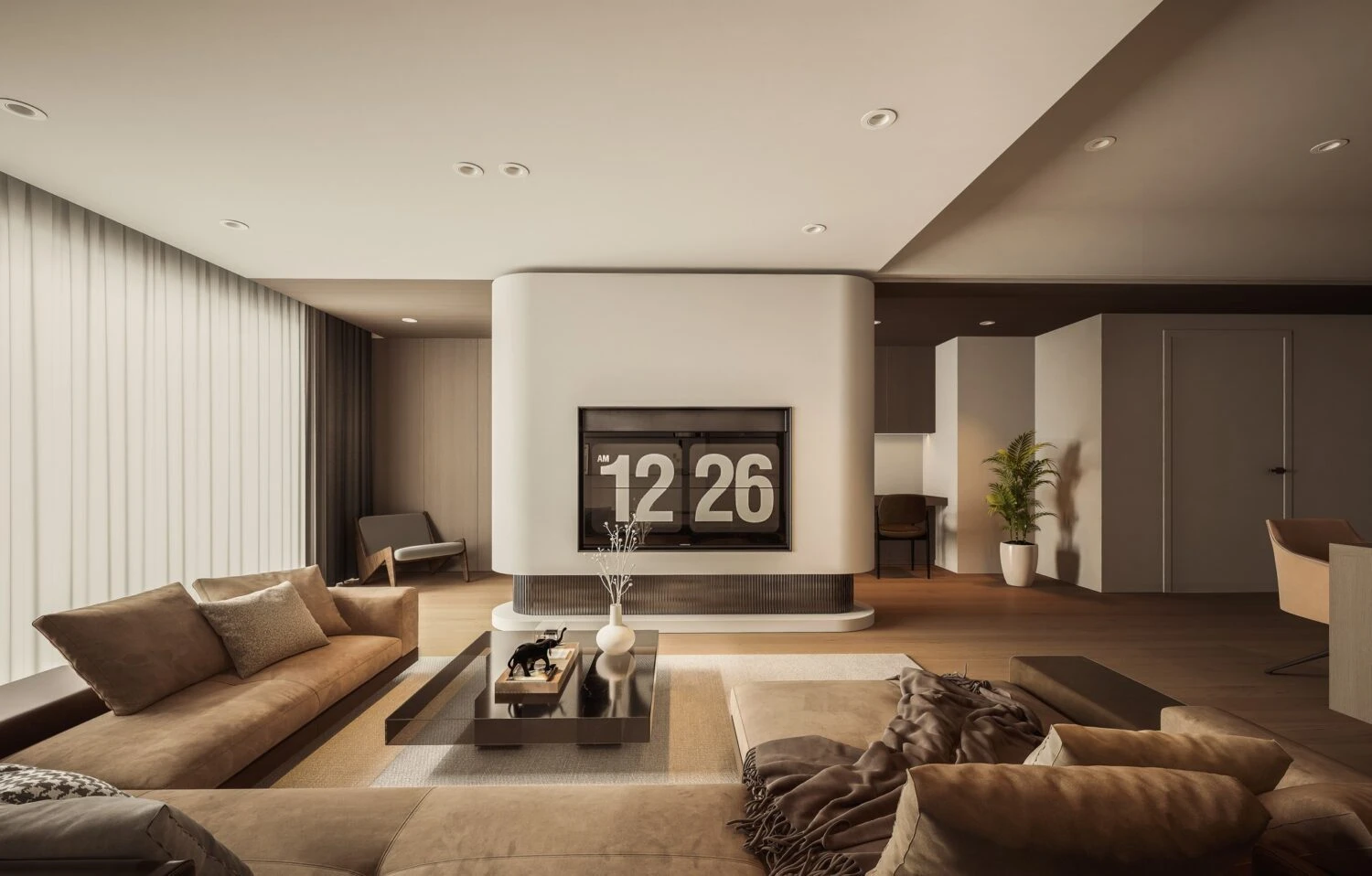 SketchUp Free Living Room Modern D5 3D Model Free Download SketchUp ID 100000415 (Thanh Tung)