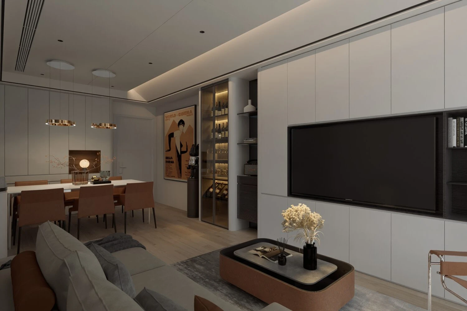 Living Room Modern D5 SketchUp Model Free Download ID 100000391 (Quoc Vi Phan Phan)