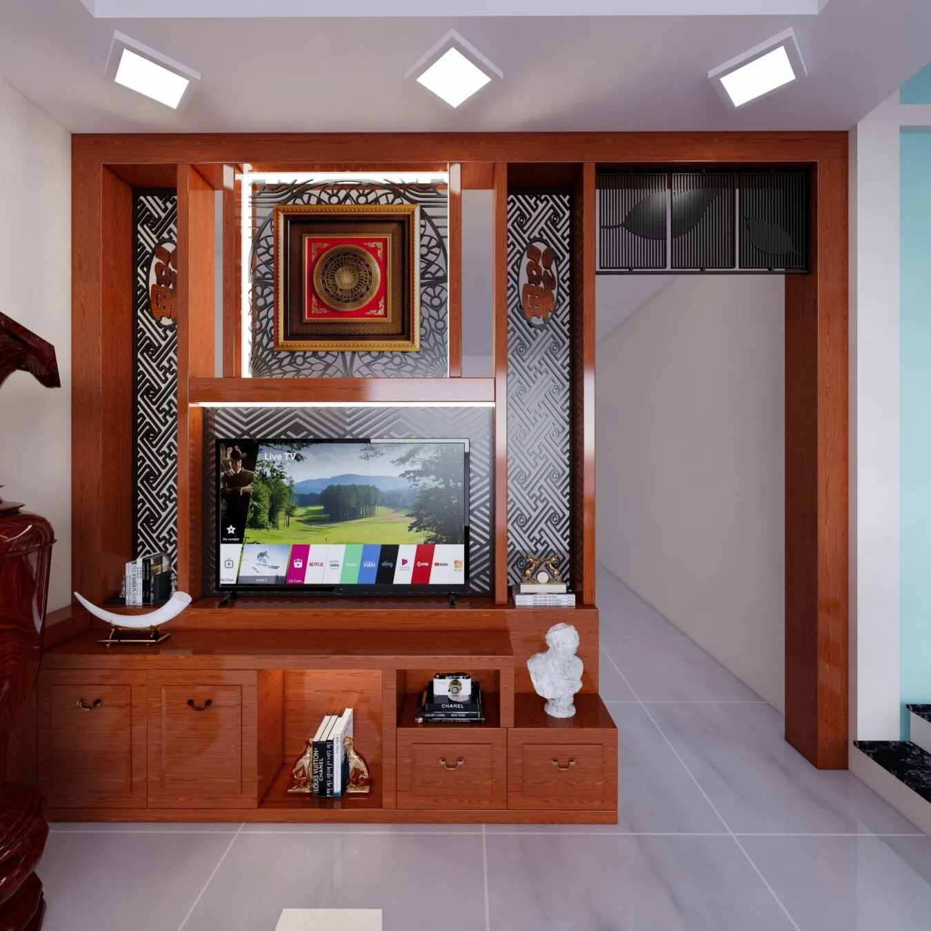 Living Room Modern Enscape SketchUp Model Download Free ID 100000349 (Le Giang Long)