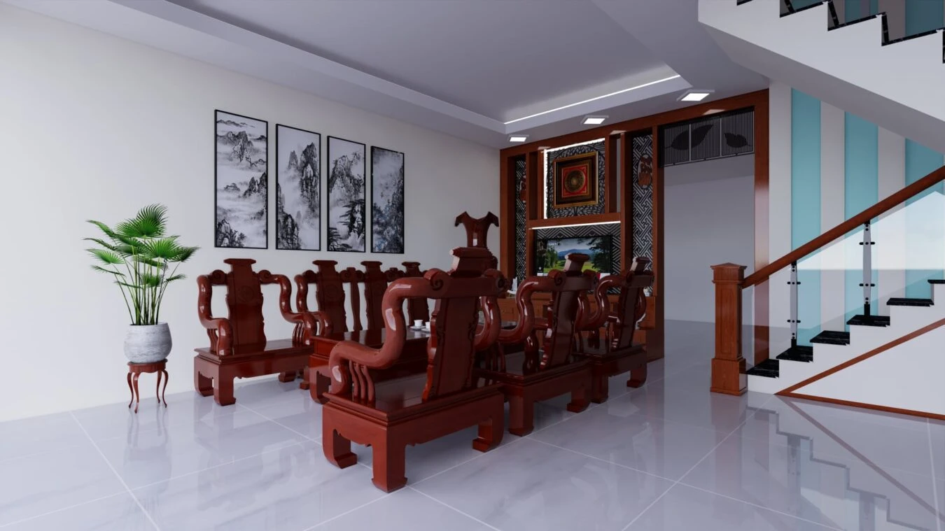 Living Room Modern Enscape SketchUp Model Download Free ID 100000349 (Le Giang Long)