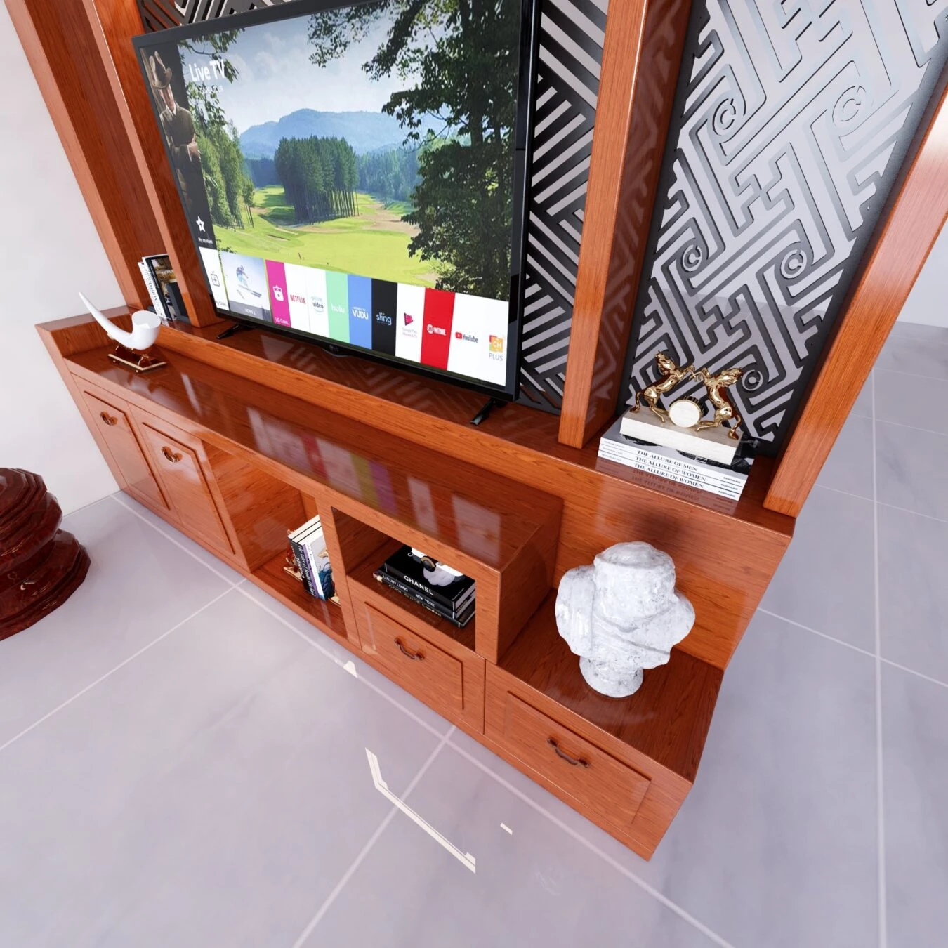 Living Room Modern Enscape SketchUp Model Download Free ID 100000349 (Le Giang Long)