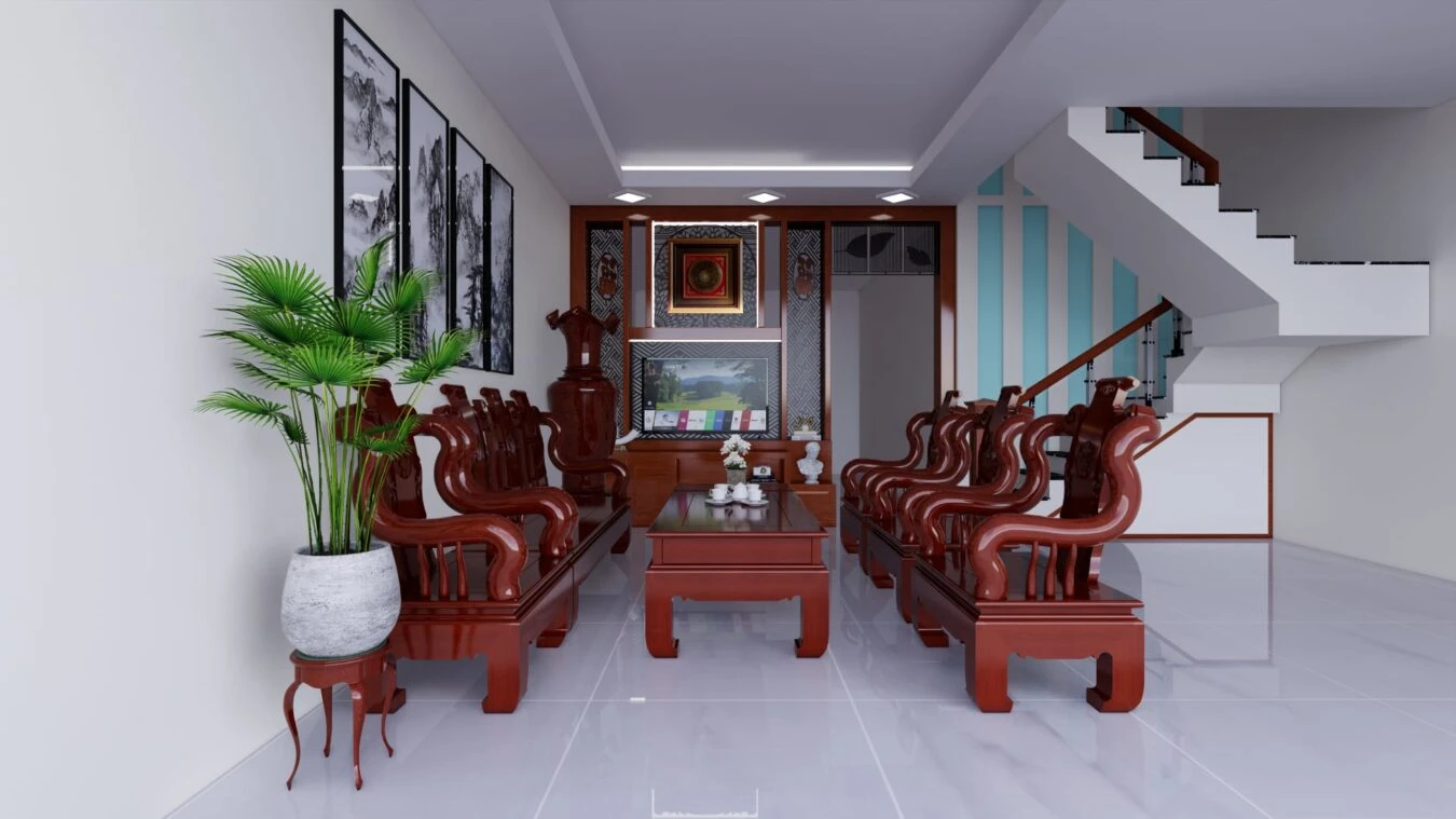 Living Room Modern Enscape SketchUp Model Download Free ID 100000349 (Le Giang Long)