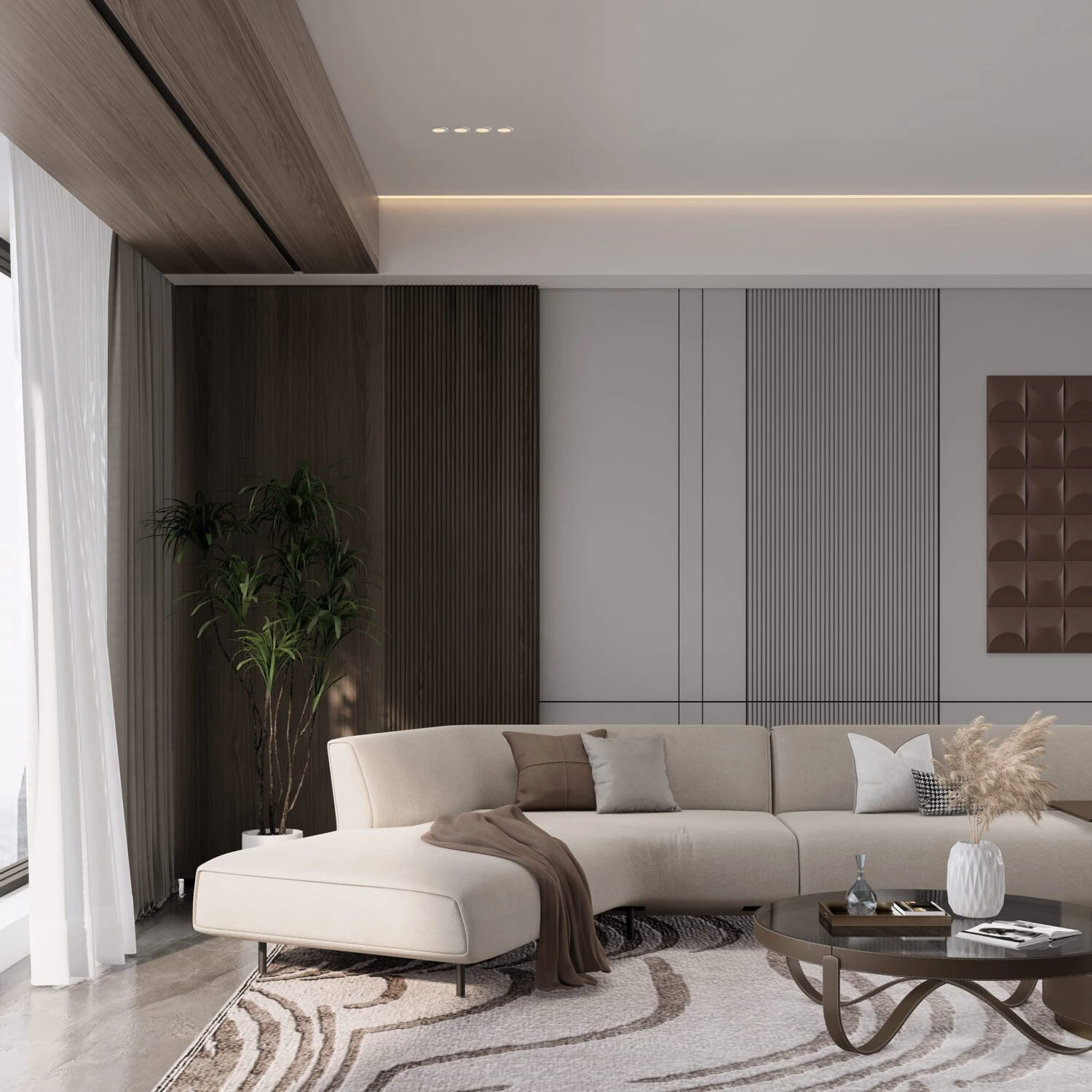 SketchUp Free Living Room Modern Enscape SketchUp Model Download Free ID 100000409 (Phan Duc Luong)