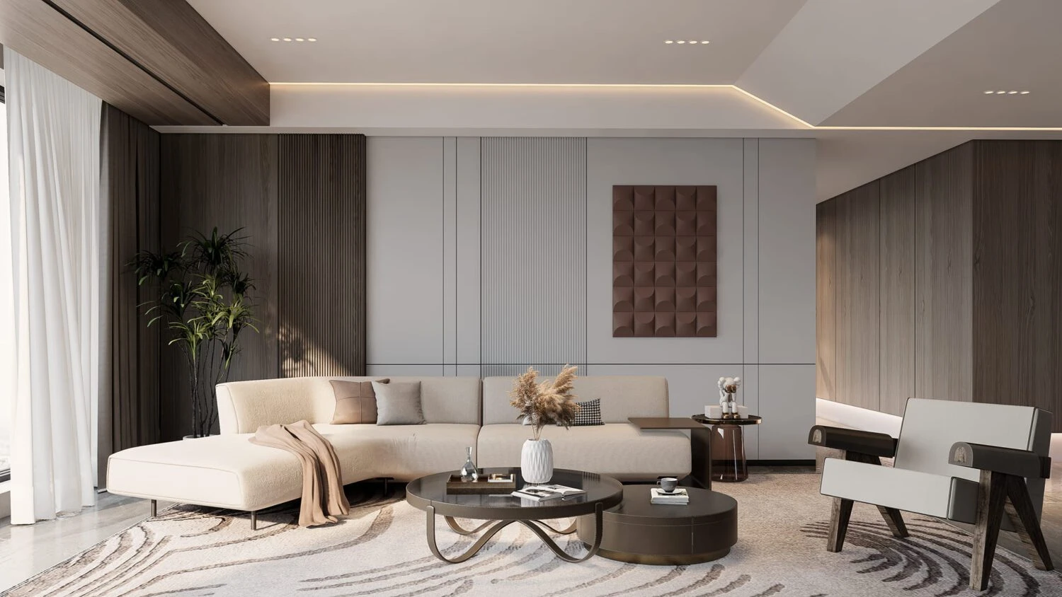 SketchUp Free Living Room Modern Enscape SketchUp Model Download Free ID 100000409 (Phan Duc Luong)