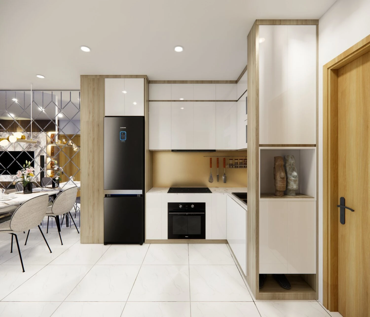 Living Room Modern Enscape SketchUp Model Free Download ID 100000373 (Hoang Nguyen)