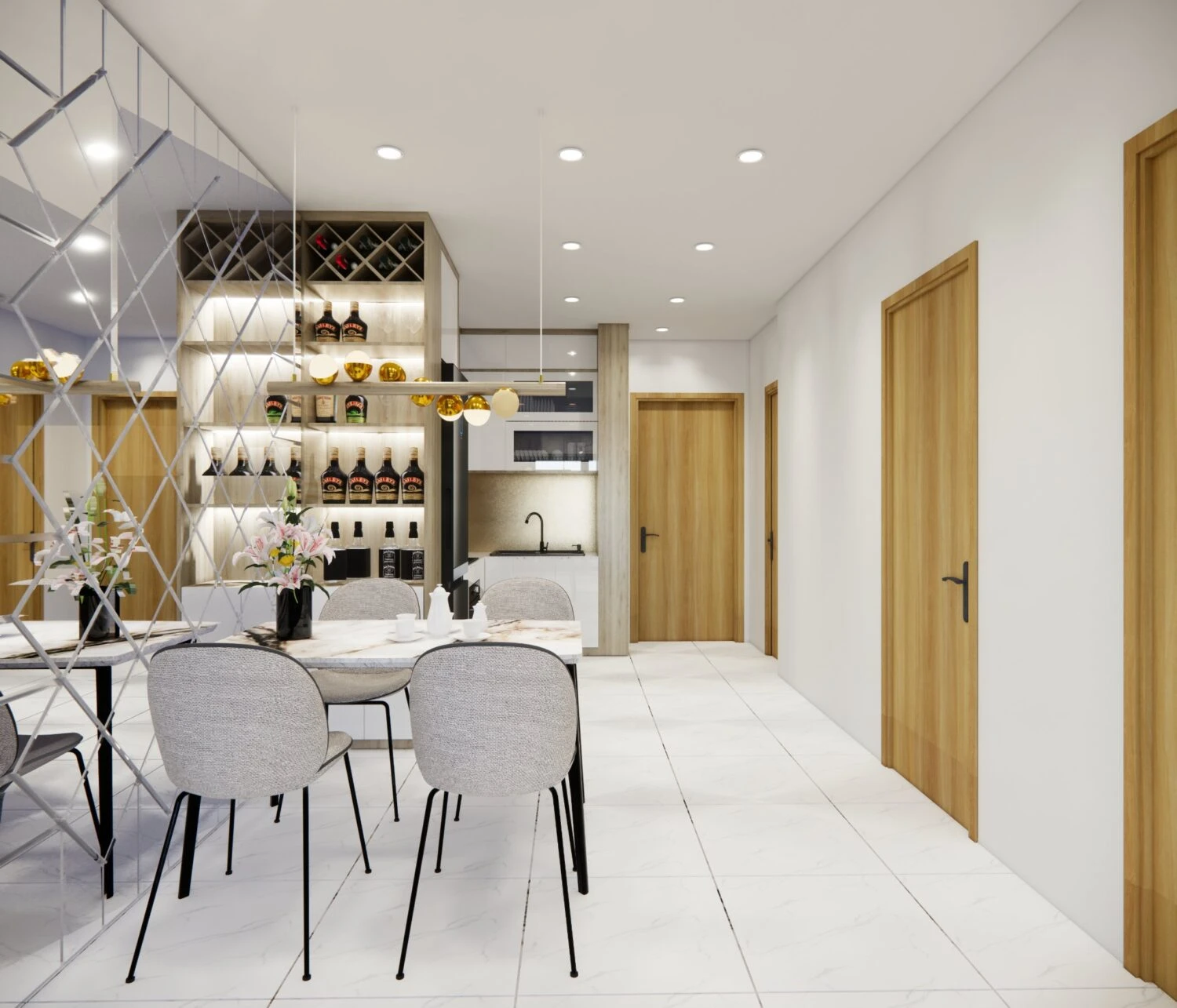 Living Room Modern Enscape SketchUp Model Free Download ID 100000373 (Hoang Nguyen)