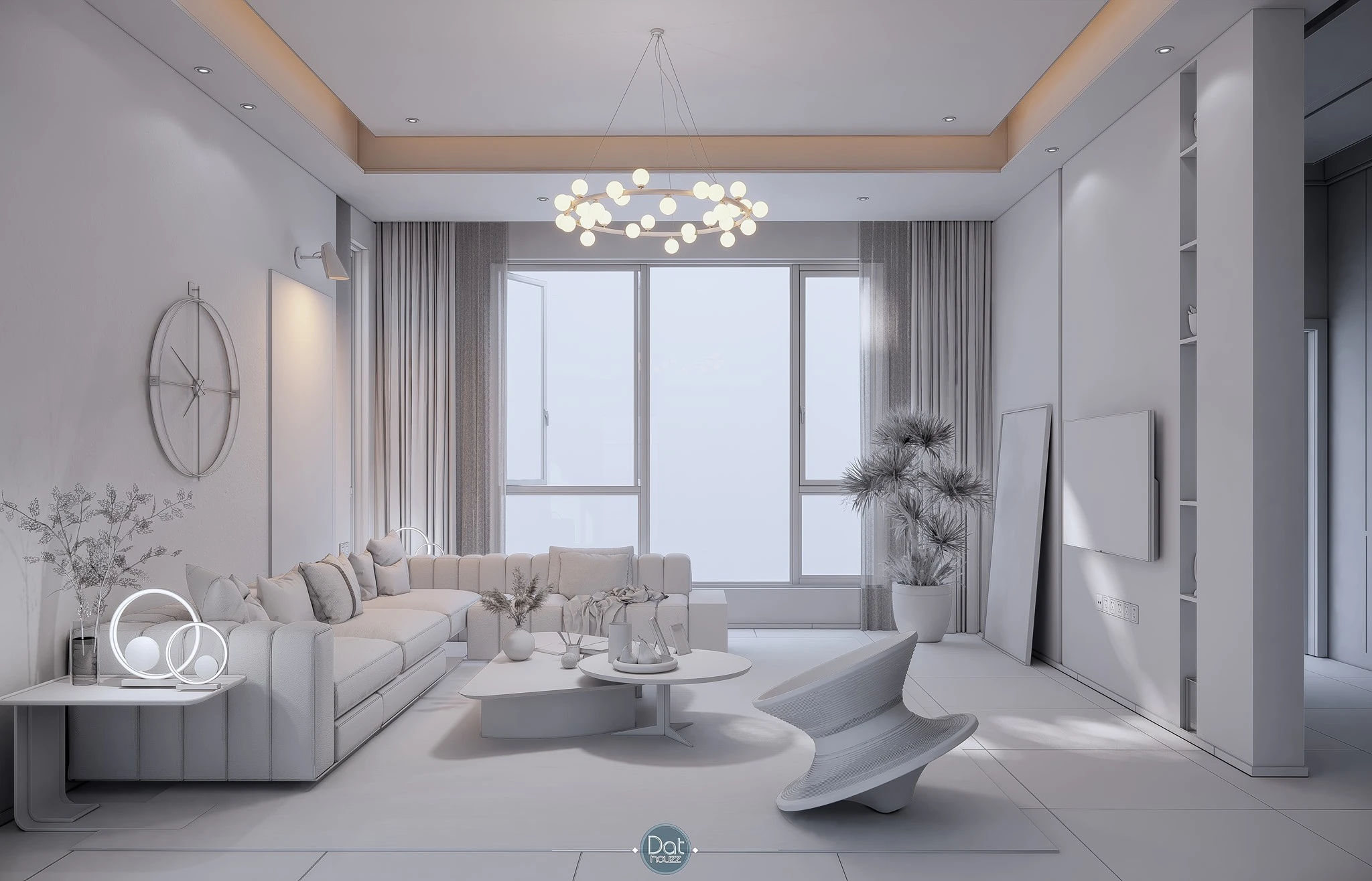 Living Room Modern Enscape Sketchup Scene Free Download ID 100000234 (Dat Houzz)