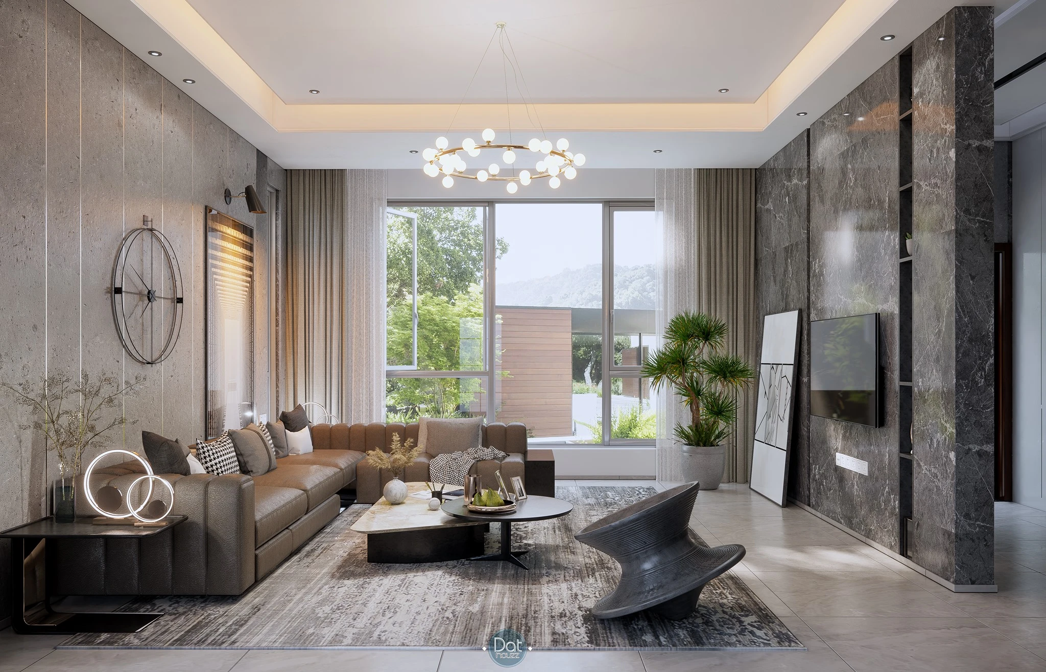 Living Room Modern Enscape Sketchup Scene Free Download ID 100000234 (Dat Houzz)