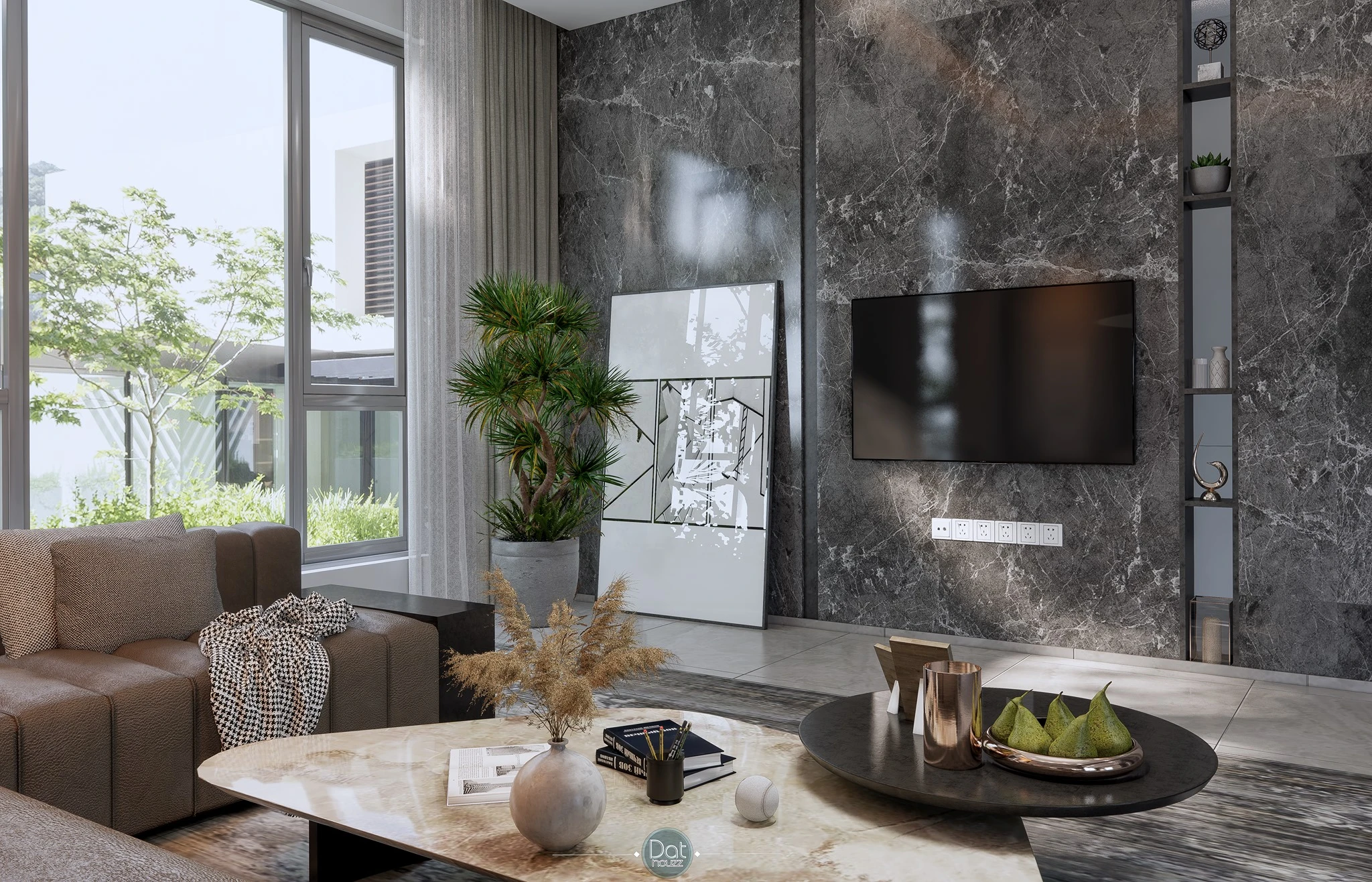 Living Room Modern Enscape Sketchup Scene Free Download ID 100000234 (Dat Houzz)