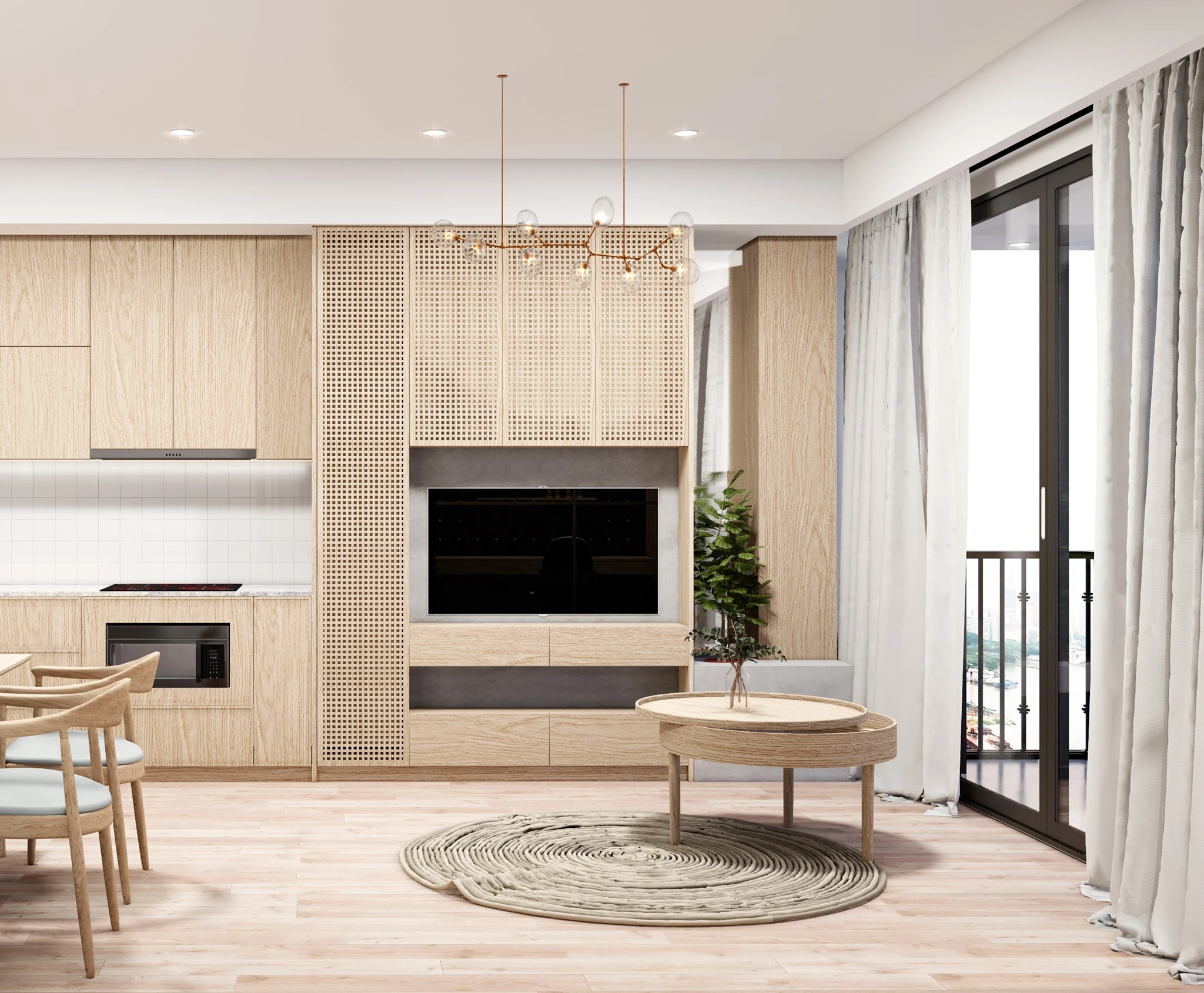 SketchUp Free Living Room Modern Free Sketchup Scene Download ID 100000210 (Quang Trung)