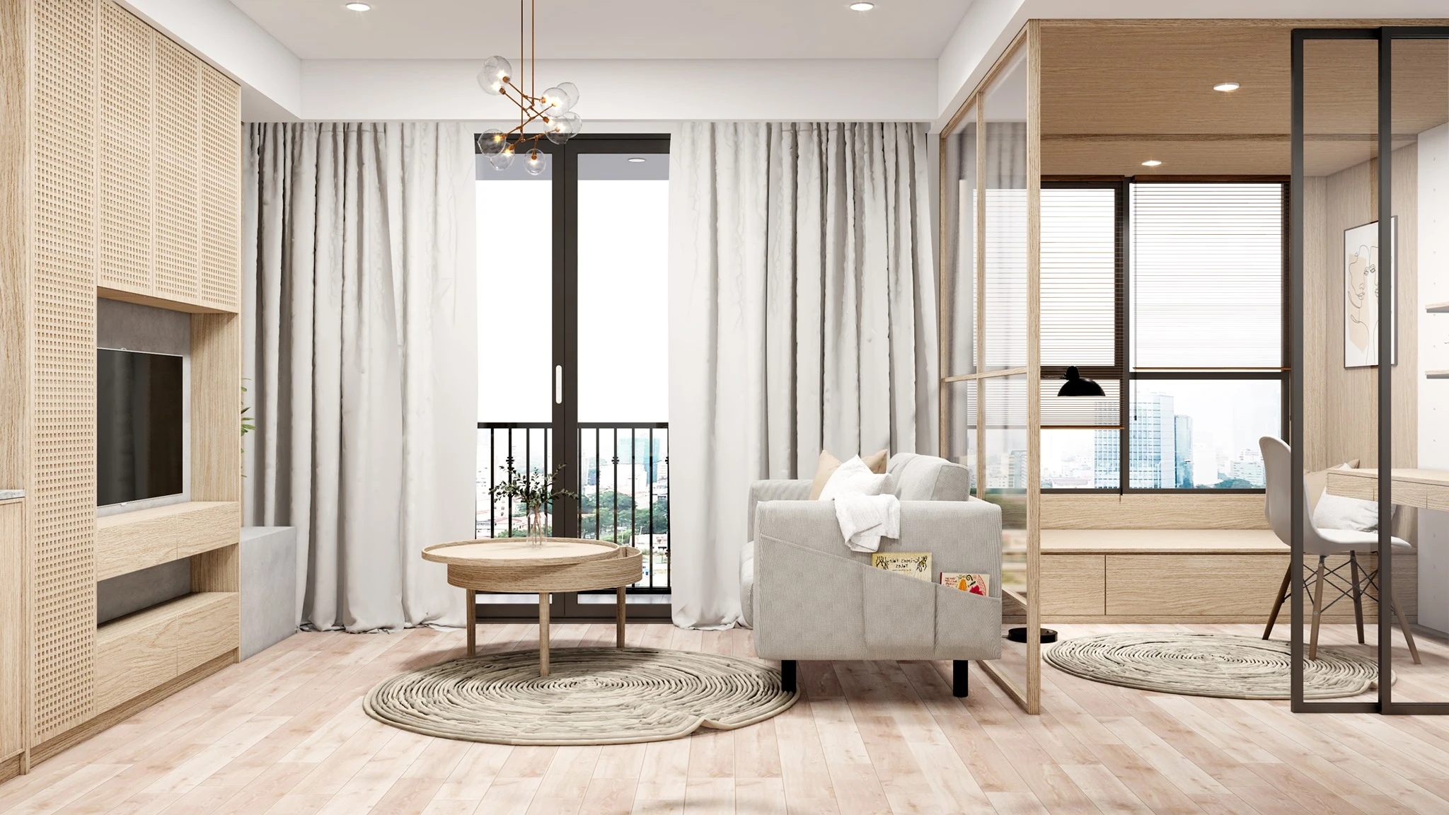 SketchUp Free Living Room Modern Free Sketchup Scene Download ID 100000210 (Quang Trung)