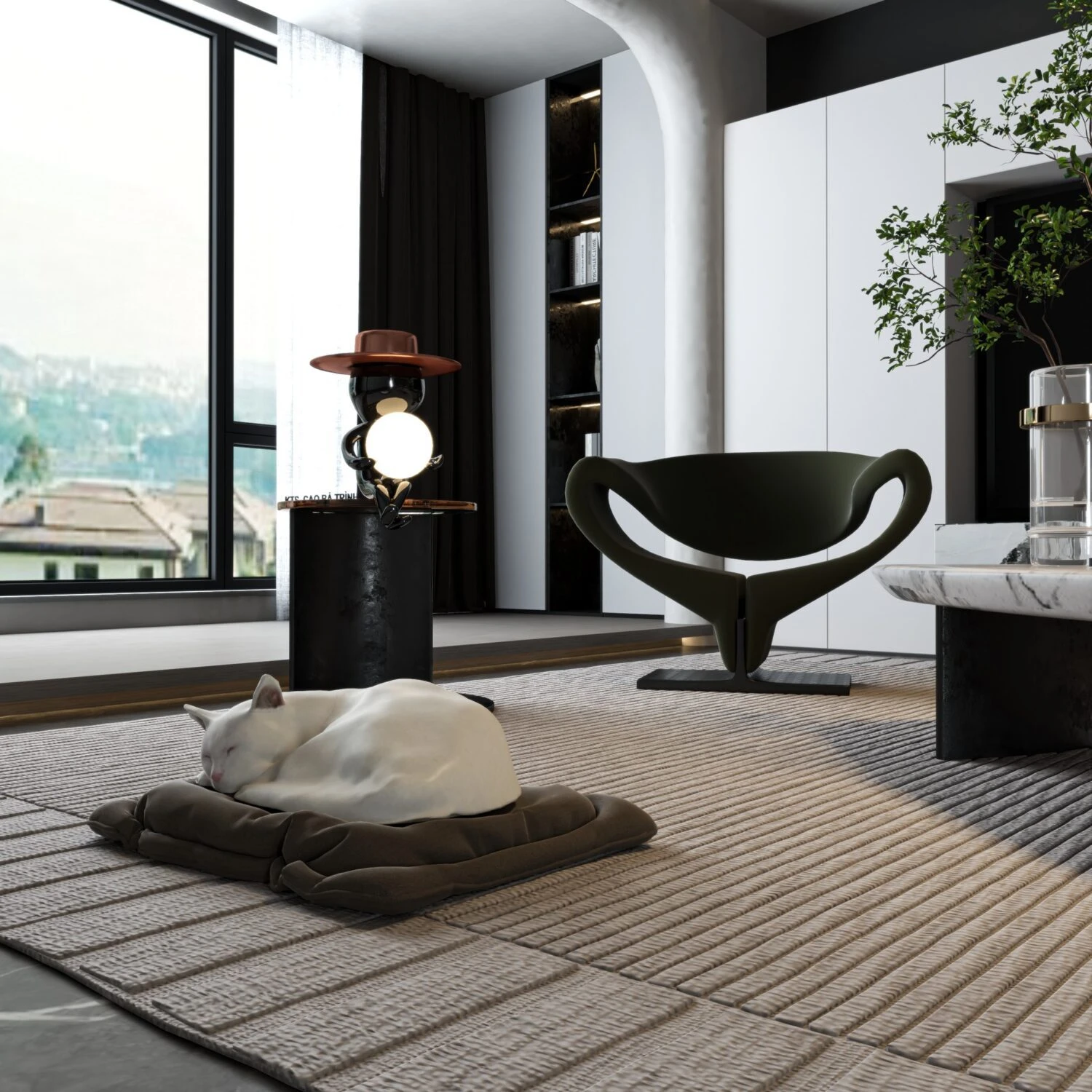 Living Room Modern Vantage SketchUp Model Free Download ID 100000403 (Cao Ba Trinh)